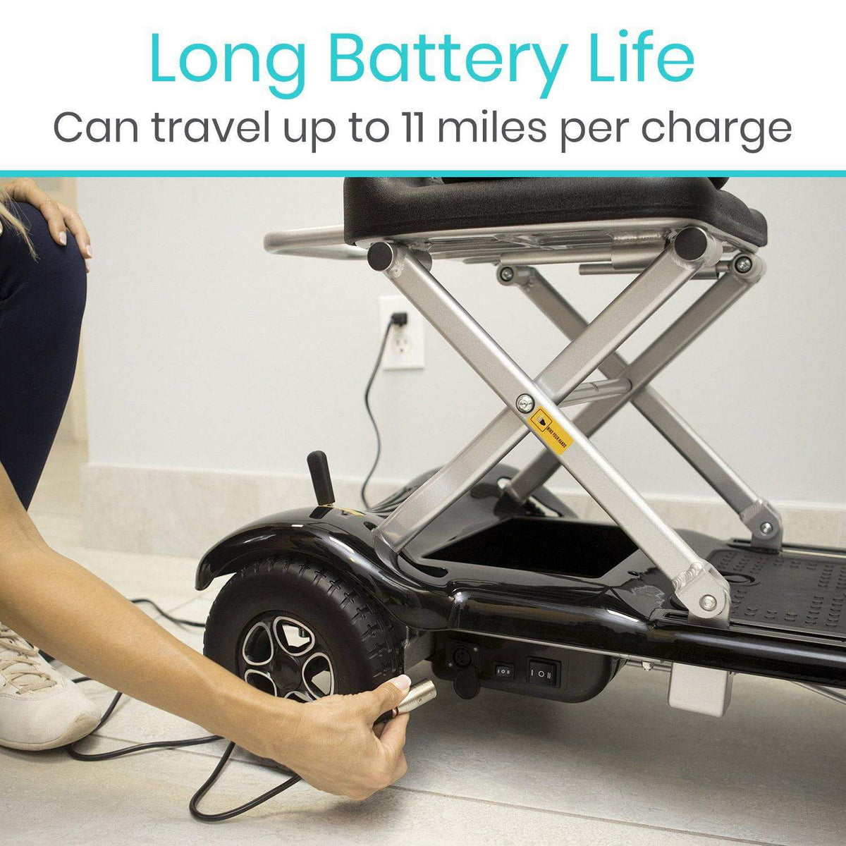 Vive Health MOB1030SLB Folding Mobility Scooter LifeMed USA