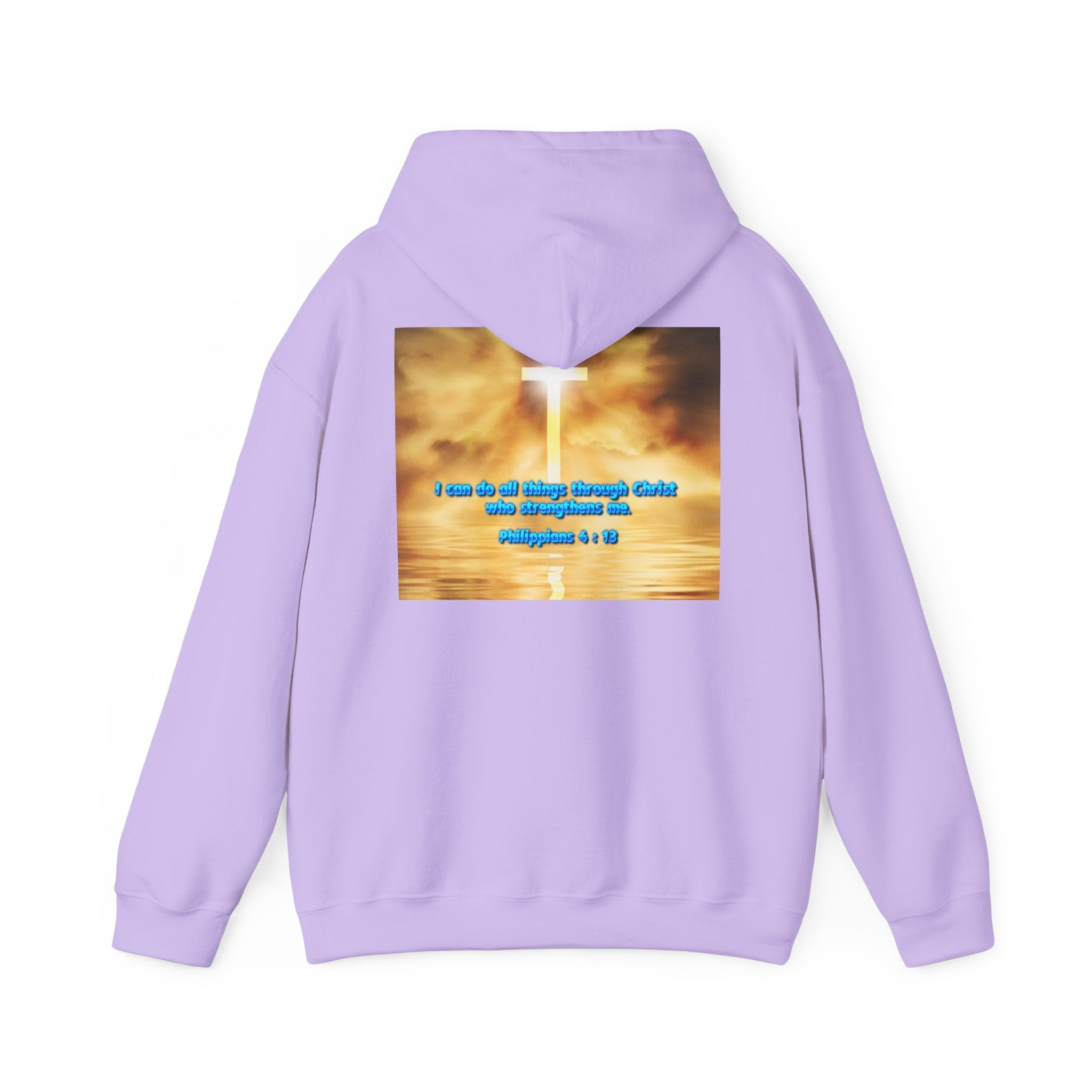 Bible Verse Unisex Heavy Blend™ Hooded Sweatshirt - Philippians 4 : 13 Printify