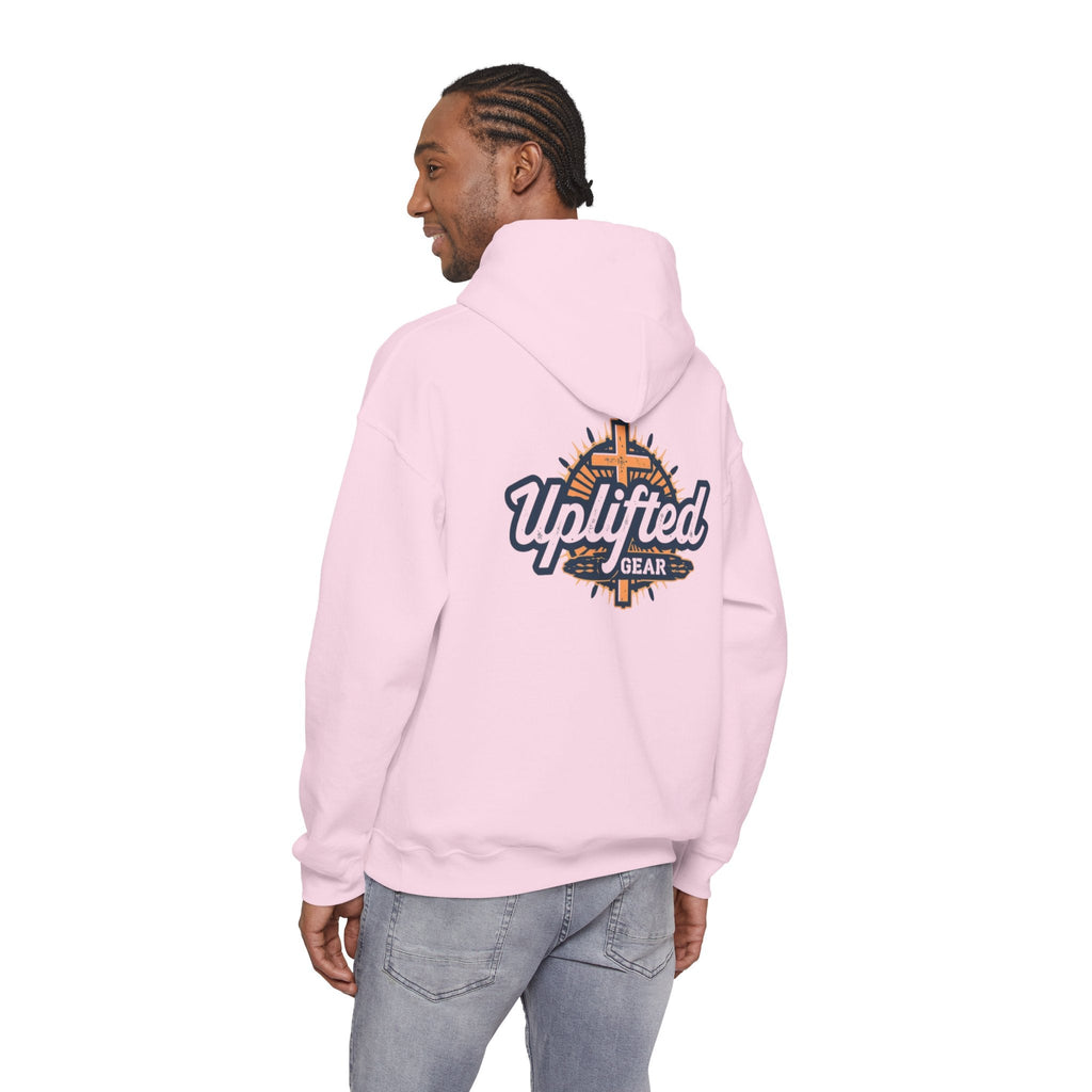 Uplifted Gear Christian Hoodie – Bold Logo Faith Hoodie for Inspired Living Printify