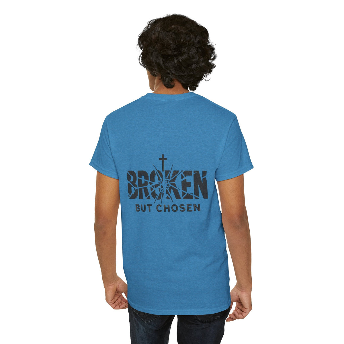 Broken But Chosen T-Shirt — Inspirational Faith Graphic Tee Printify