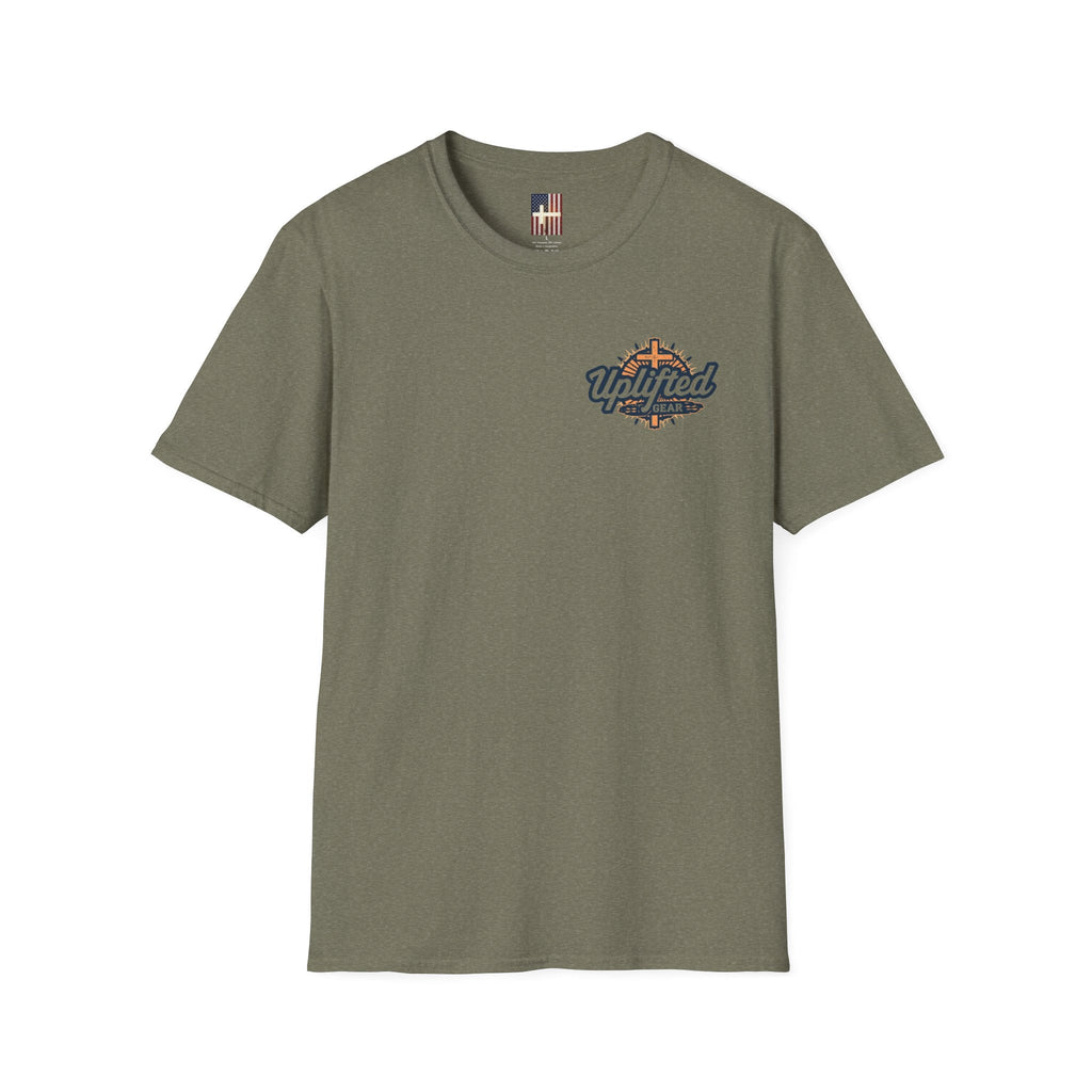 Stand for the Flag Kneel for the Cross T-shirt | Patriotic Eagle T-shirt Printify