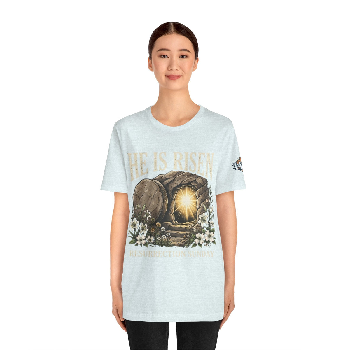 He Is Risen T-Shirt — Jesus Christ Resurrection Easter Tee Printify
