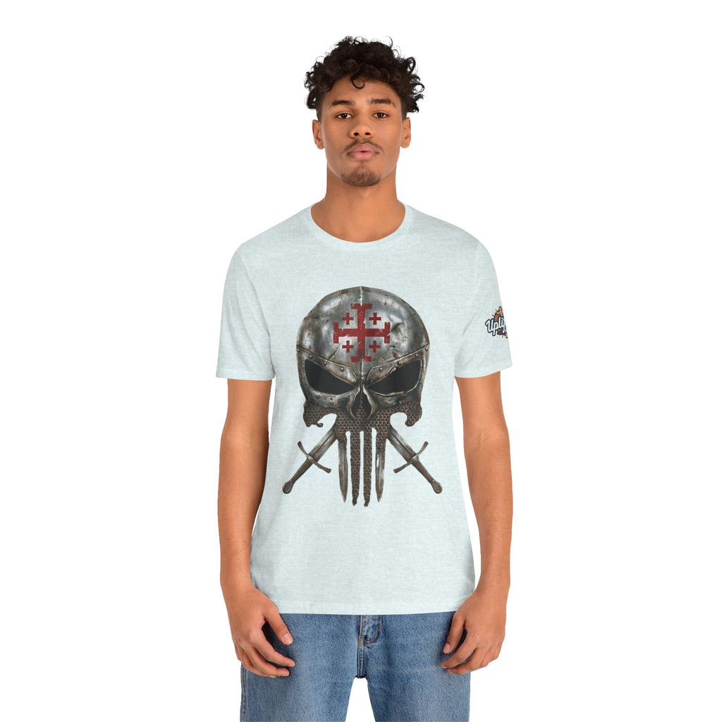 Crusader Knight Christian Skull T-shirt - Warrior Armor of God T-shirt Printify