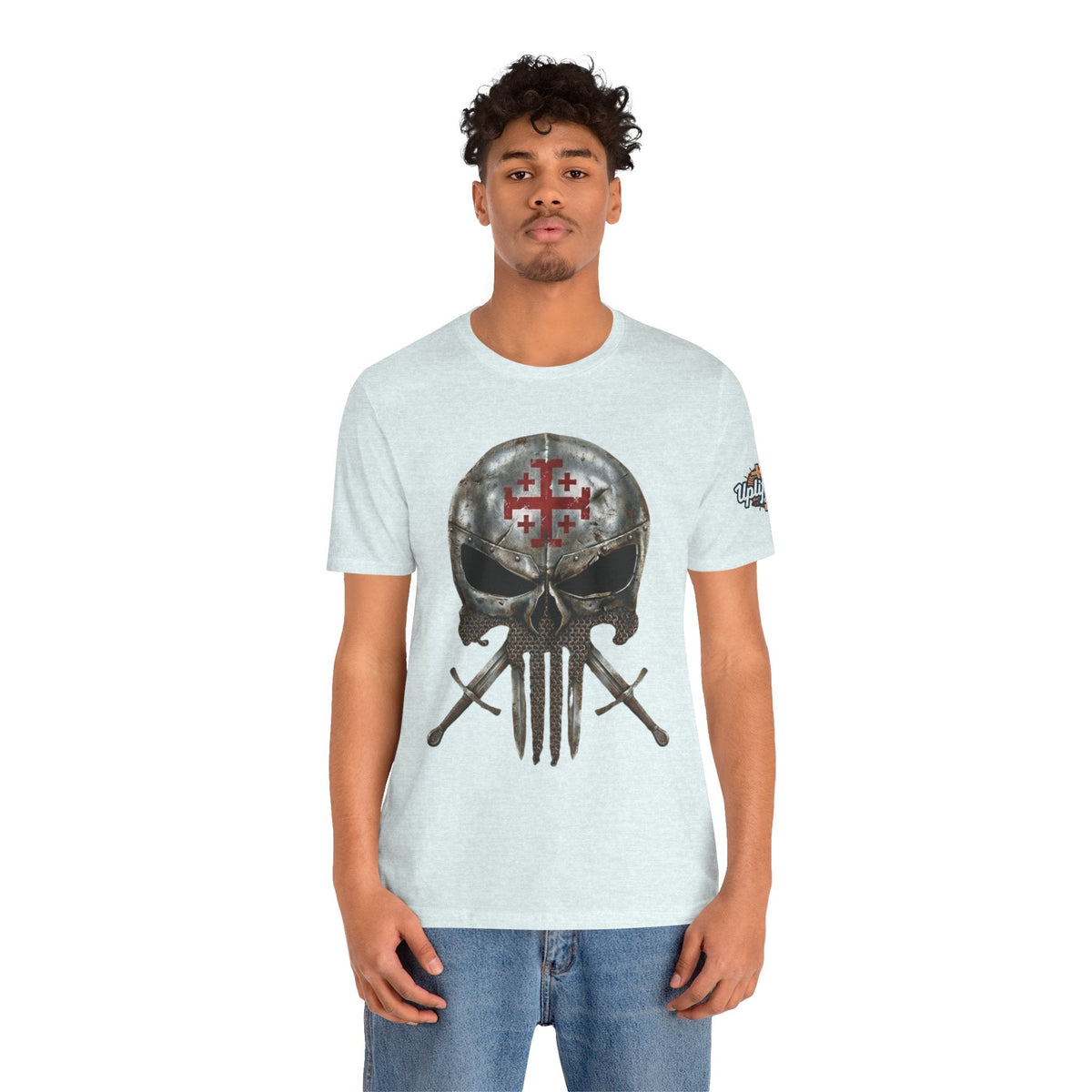 Crusader Knight Christian Skull T-shirt - Warrior Armor of God T-shirt Printify