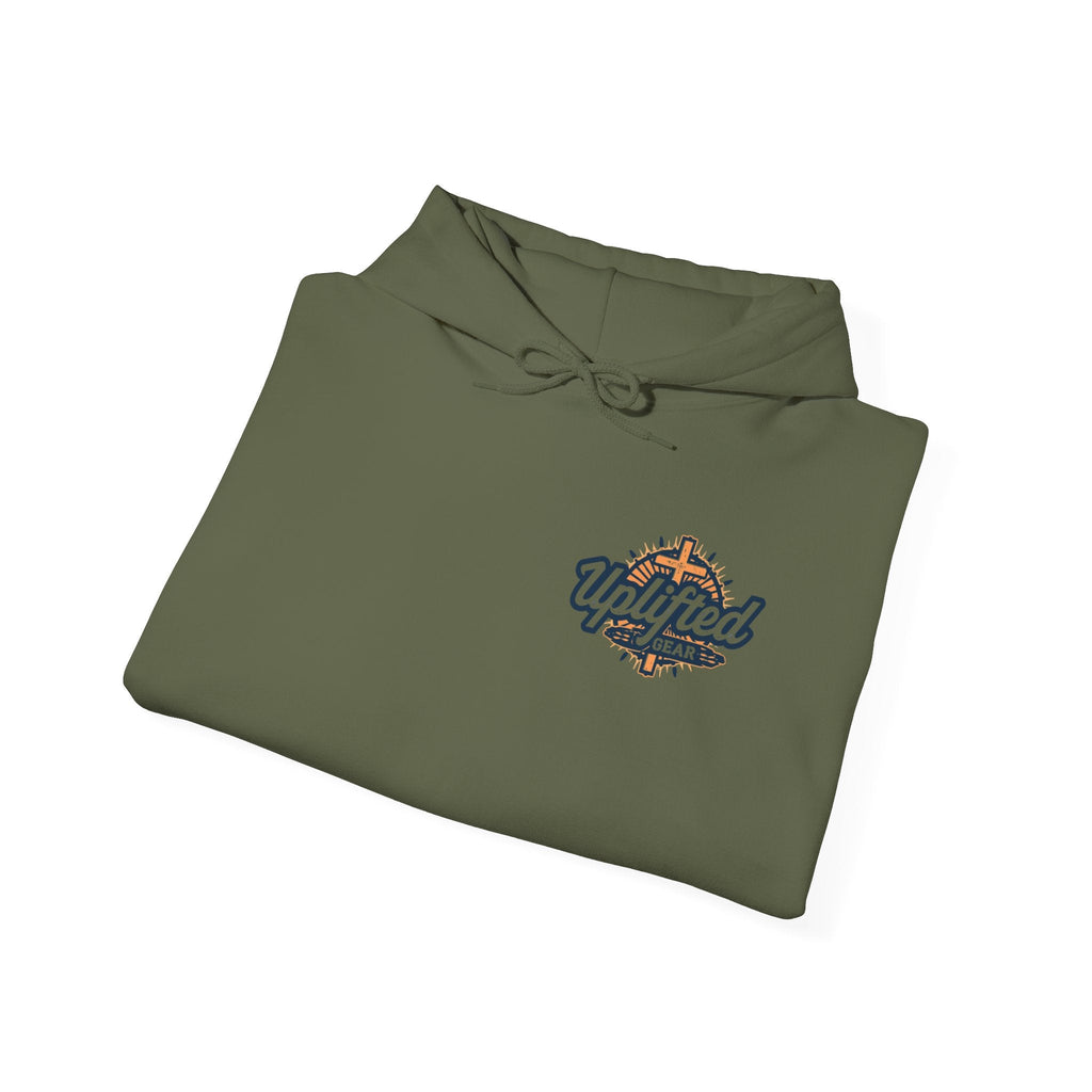 Stand for the Flag Kneel for the Cross Hoodie | Patriotic Eagle Hoodie Printify