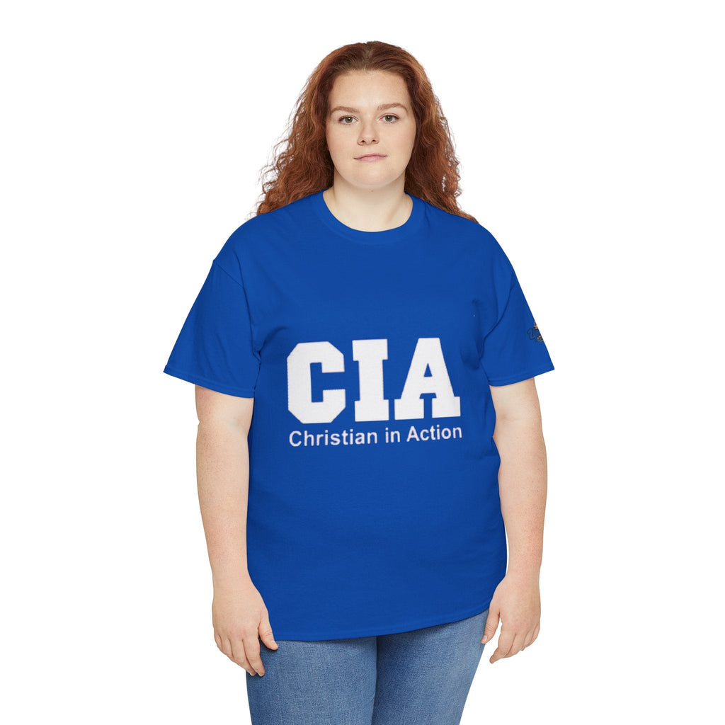 CIA Christian in Action T-shirt - Funny Faith Parody T-shirt - Mission Ready Apparel Printify