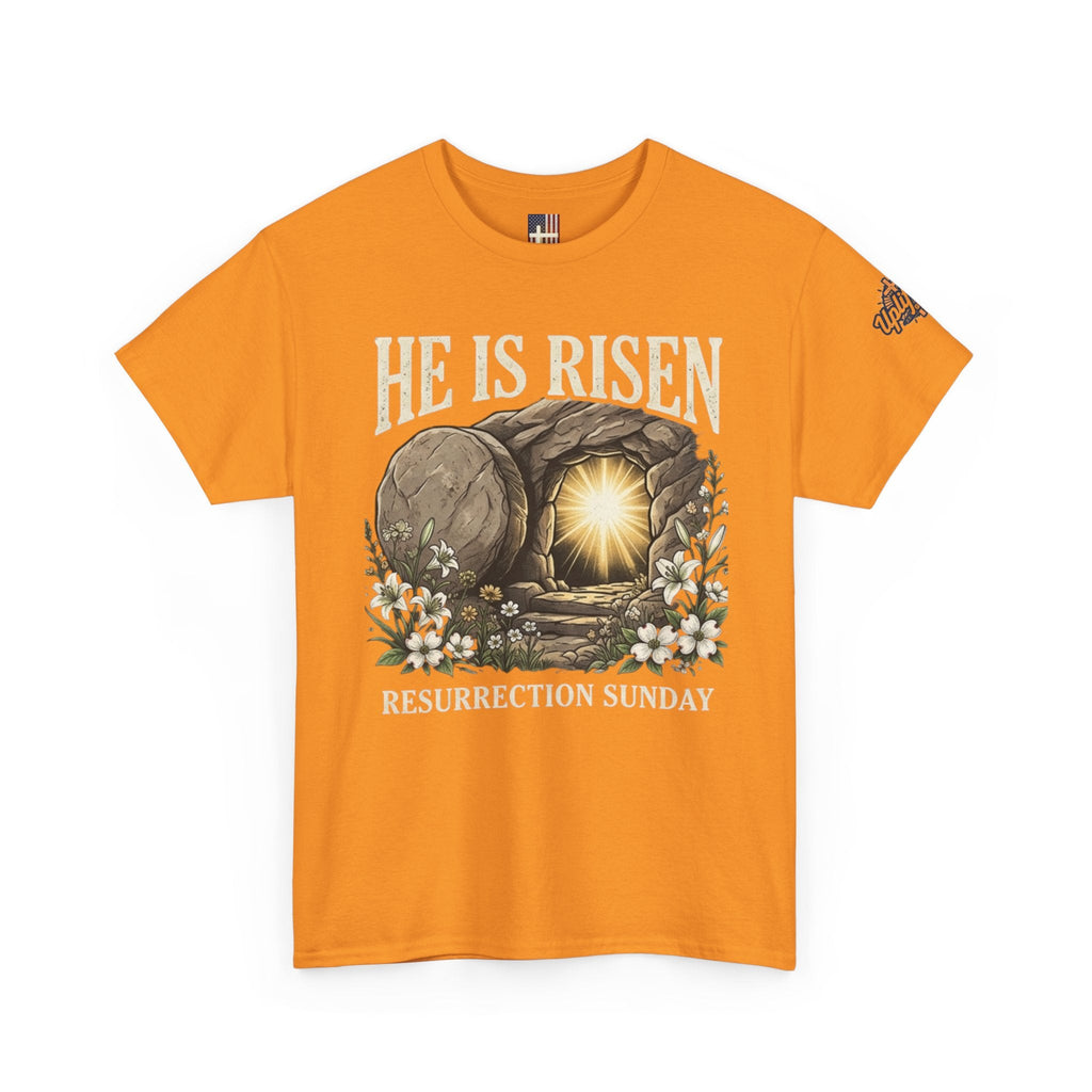 He Is Risen T-Shirt — Jesus Christ Resurrection Easter Tee Printify