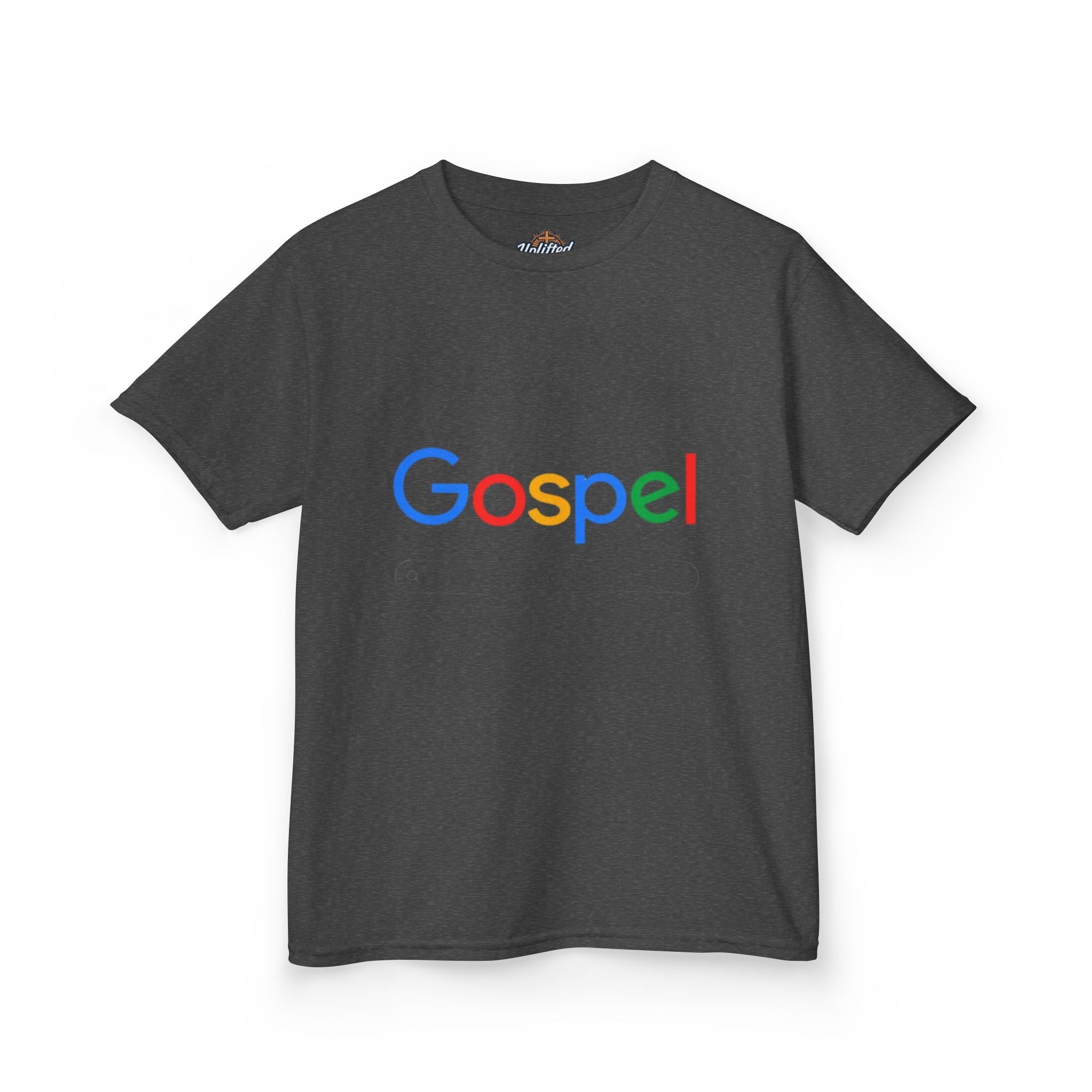 Kids Tee — "Gospel" Colorful Search-Style Logo Printify