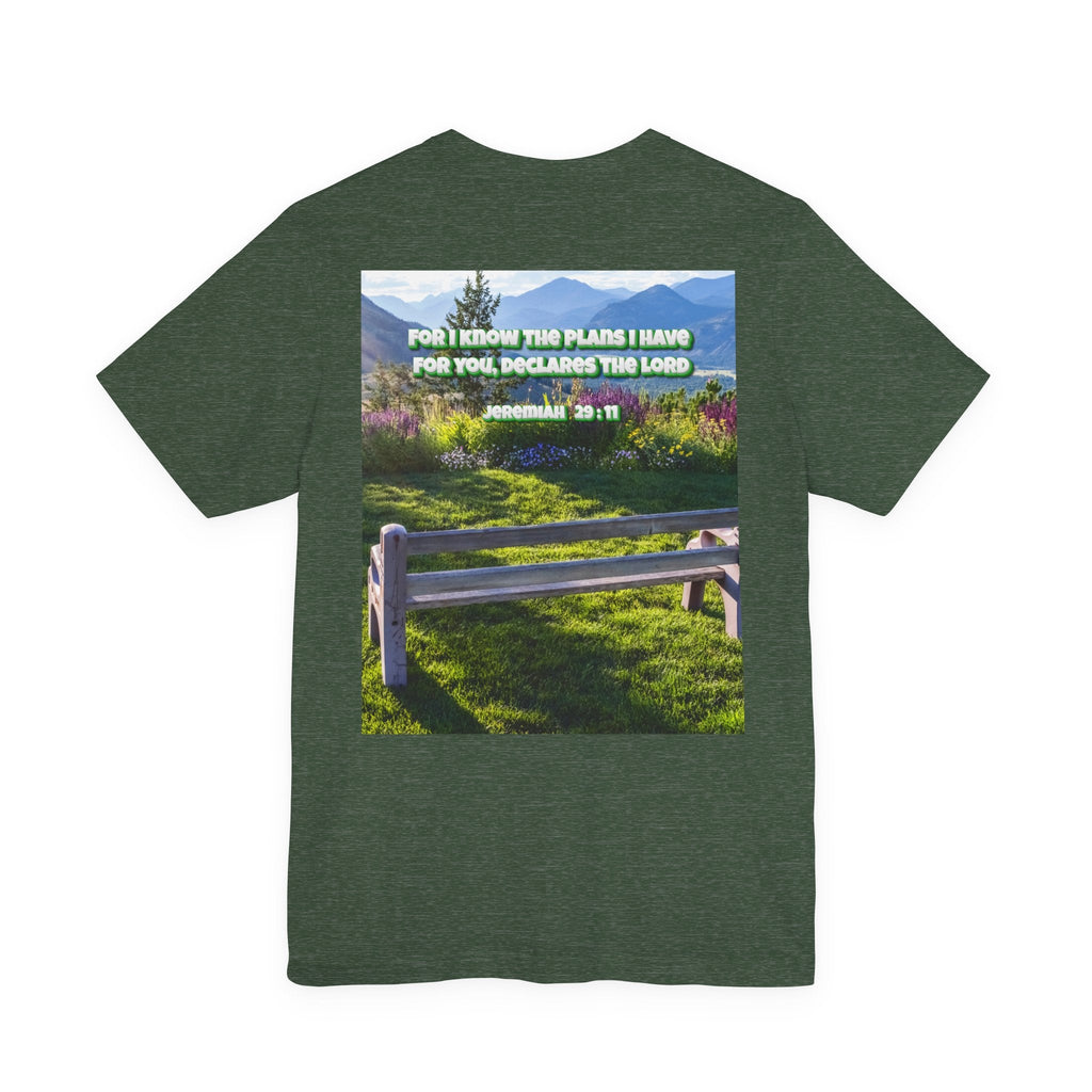 Bible Verse Unisex Tee - Jeremiah 29 : 11 Printify