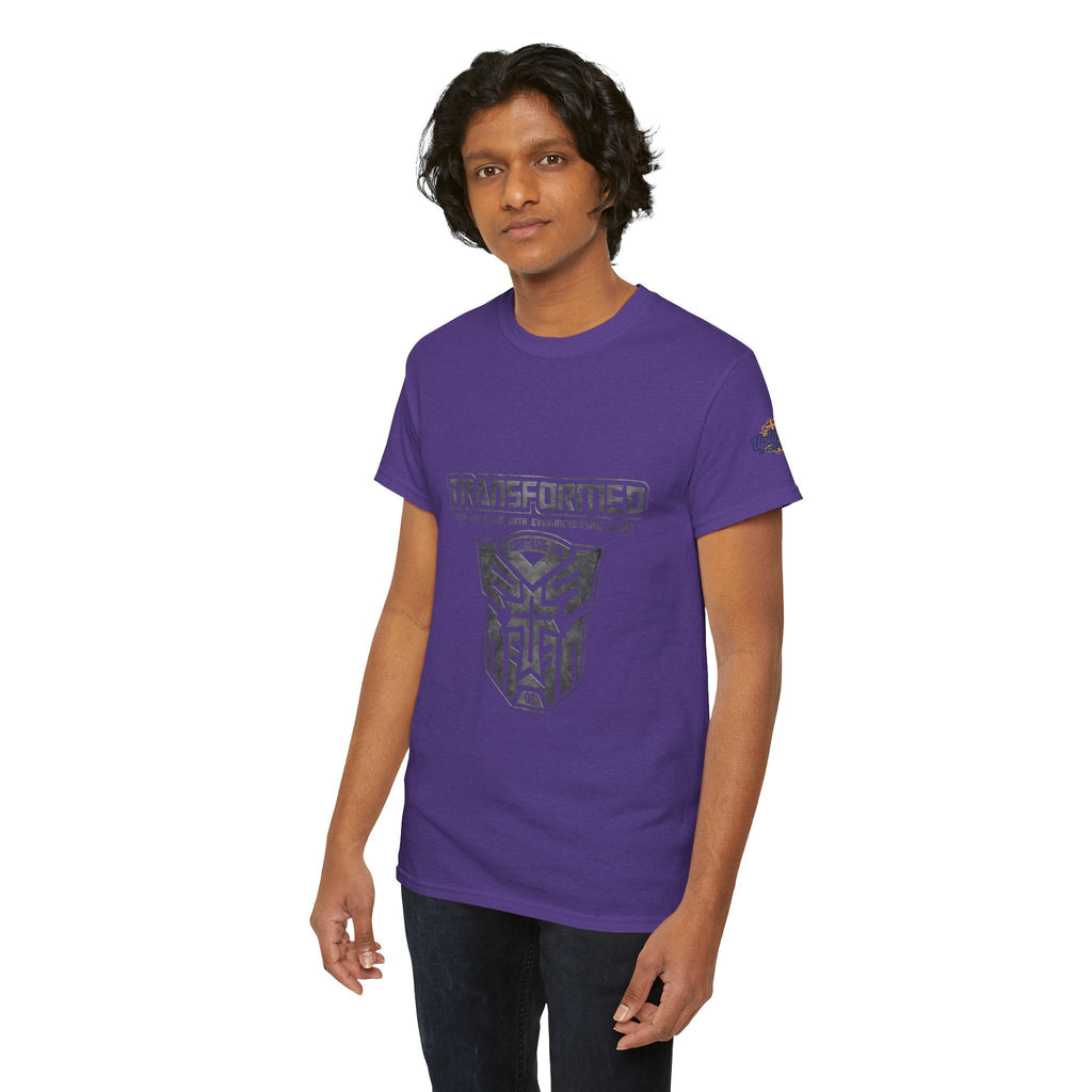 Transformer Logo Christian T-shirt | 2 Corinthians 3:18 Bible Verse T-shirt Printify