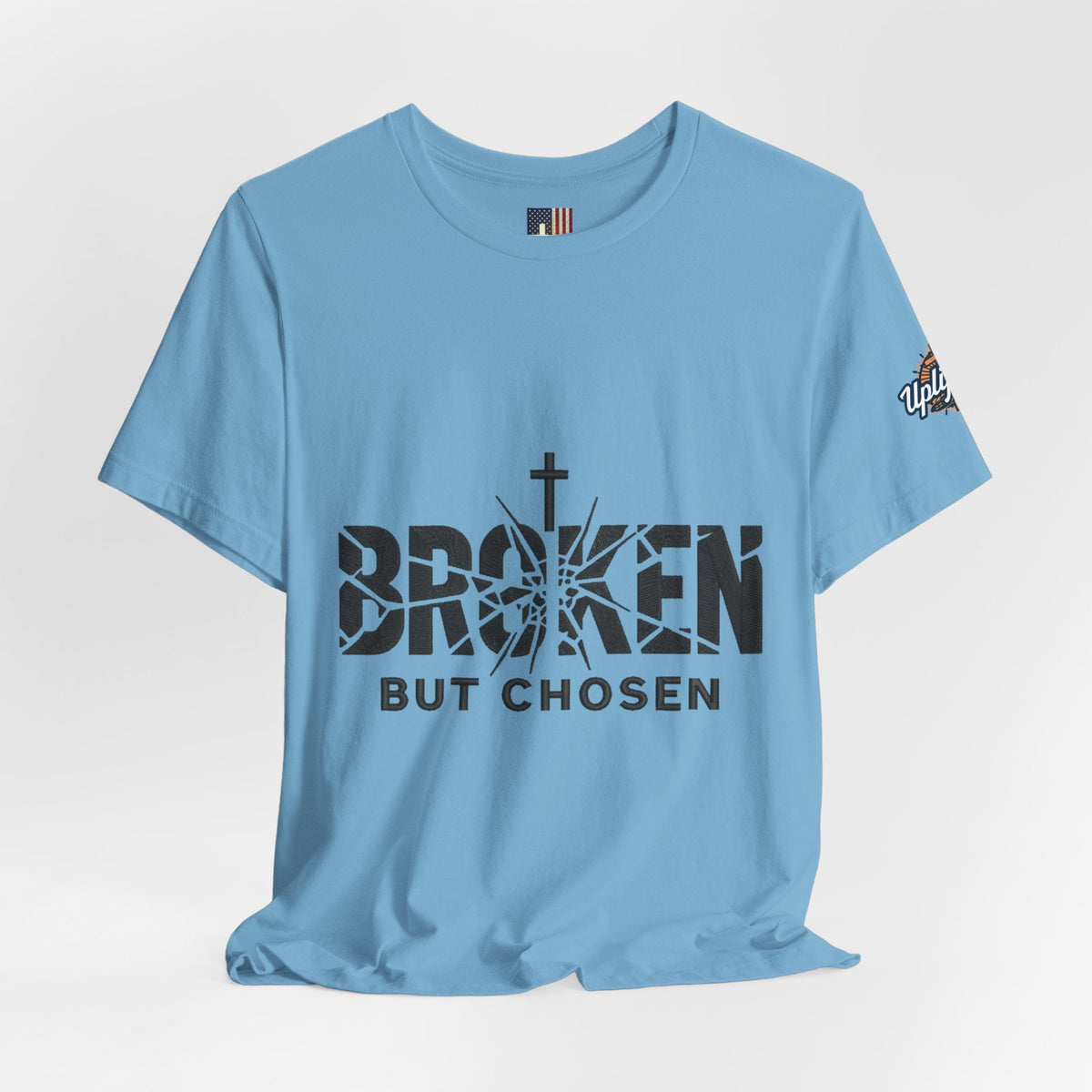 Broken But Chosen T-Shirt — Inspirational Faith Graphic Tee Printify