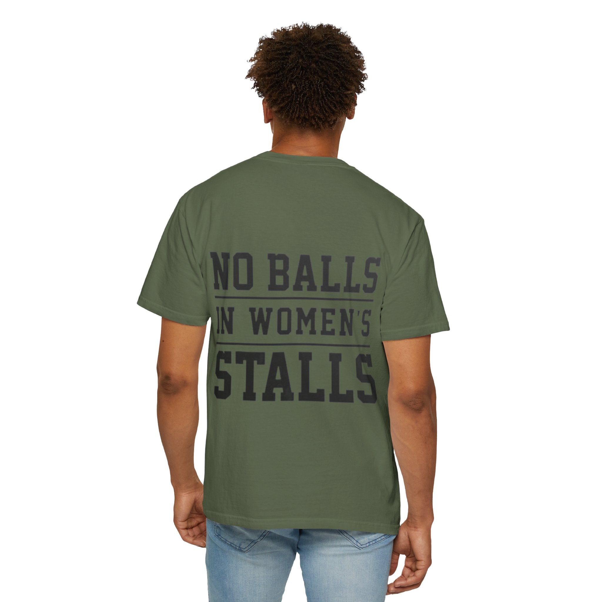 No Balls in Women’s Stalls Graphic Tee — Uplifted Sports Vibe T-Shirt Printify