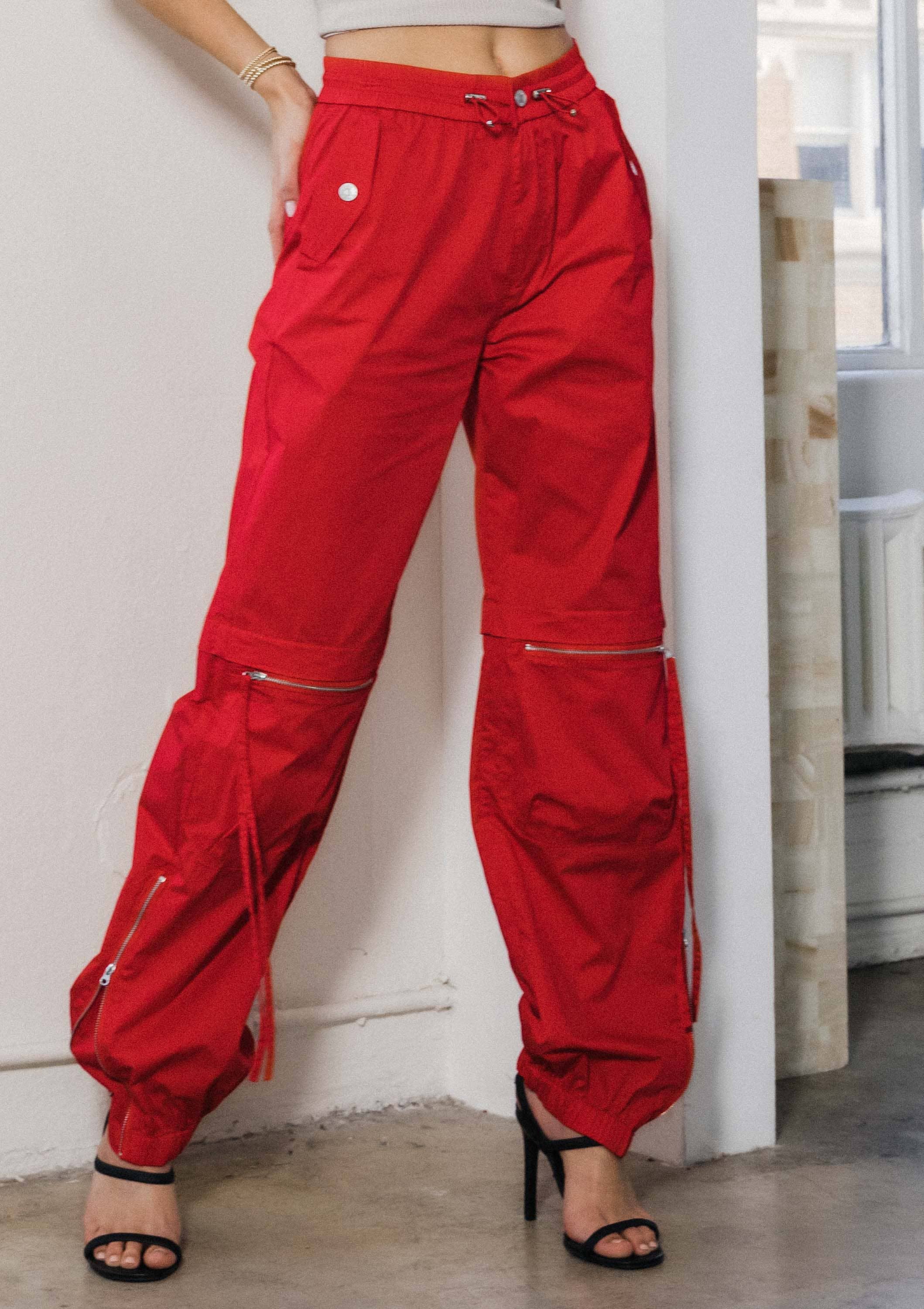 Red Cargo Pants Pretty Little Patriot