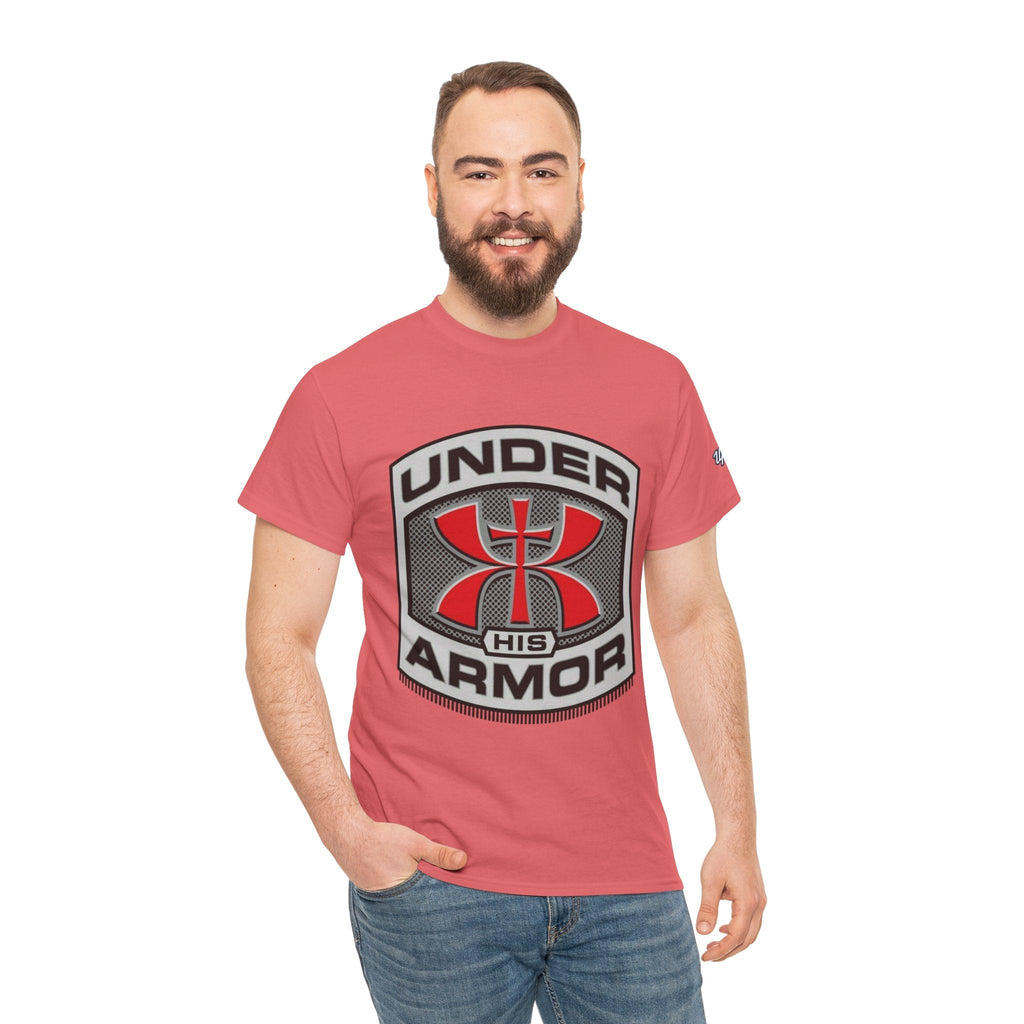 Under HIS Armor Christian T-Shirt — Faith-Inspired Under Armour Style Printify