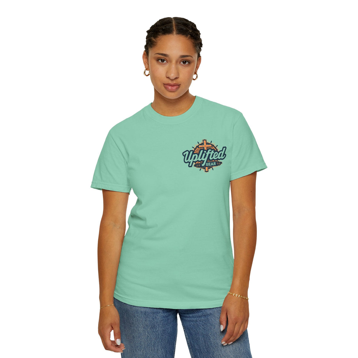 Religious Graphic Armor Of God Design - Unisex Garment-Dyed T-shirt Printify