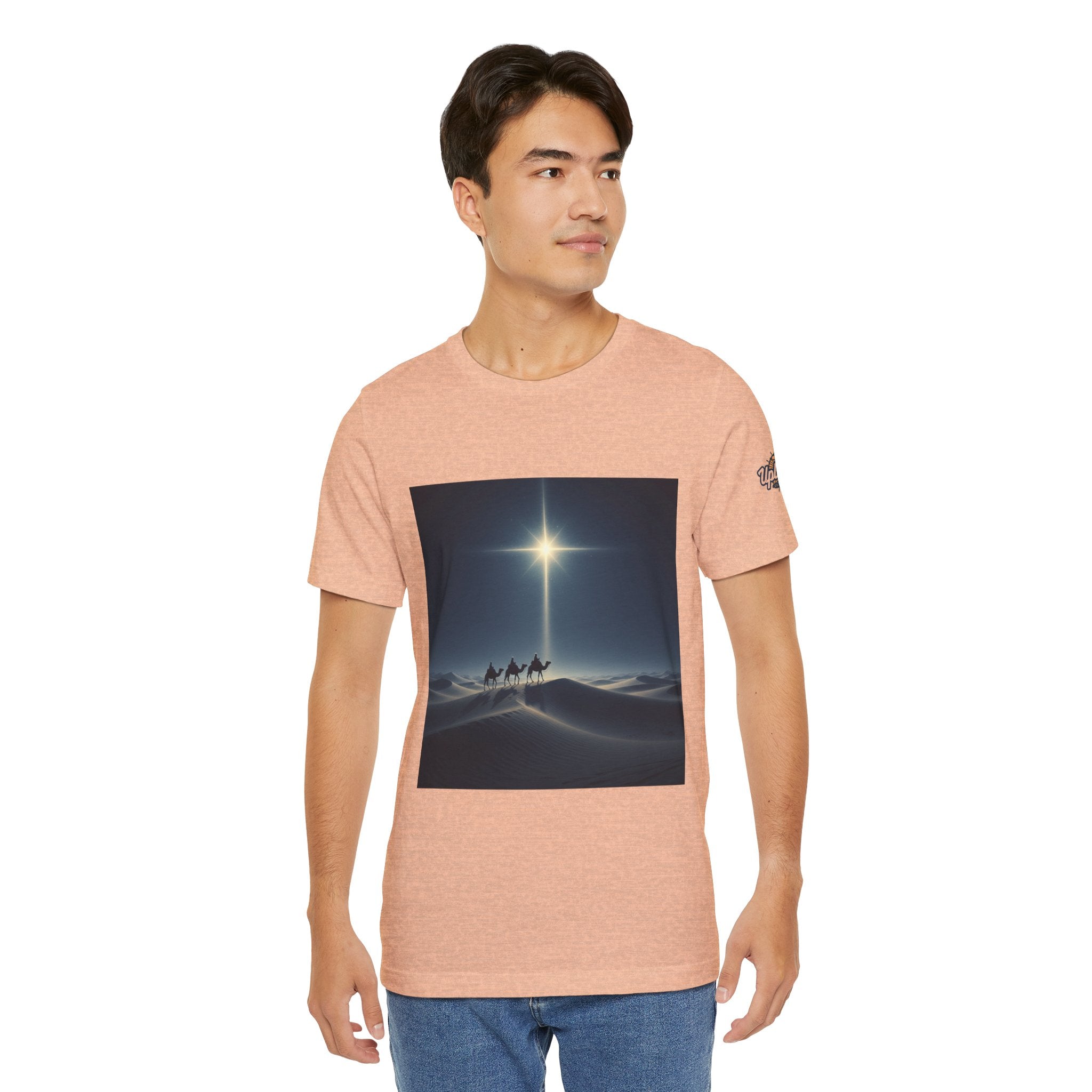 3 Wise Men T-shirt – Magi Camels Nativity Journey Christian Christmas T-shirt for Epiphany Faith & Holy Night Printify