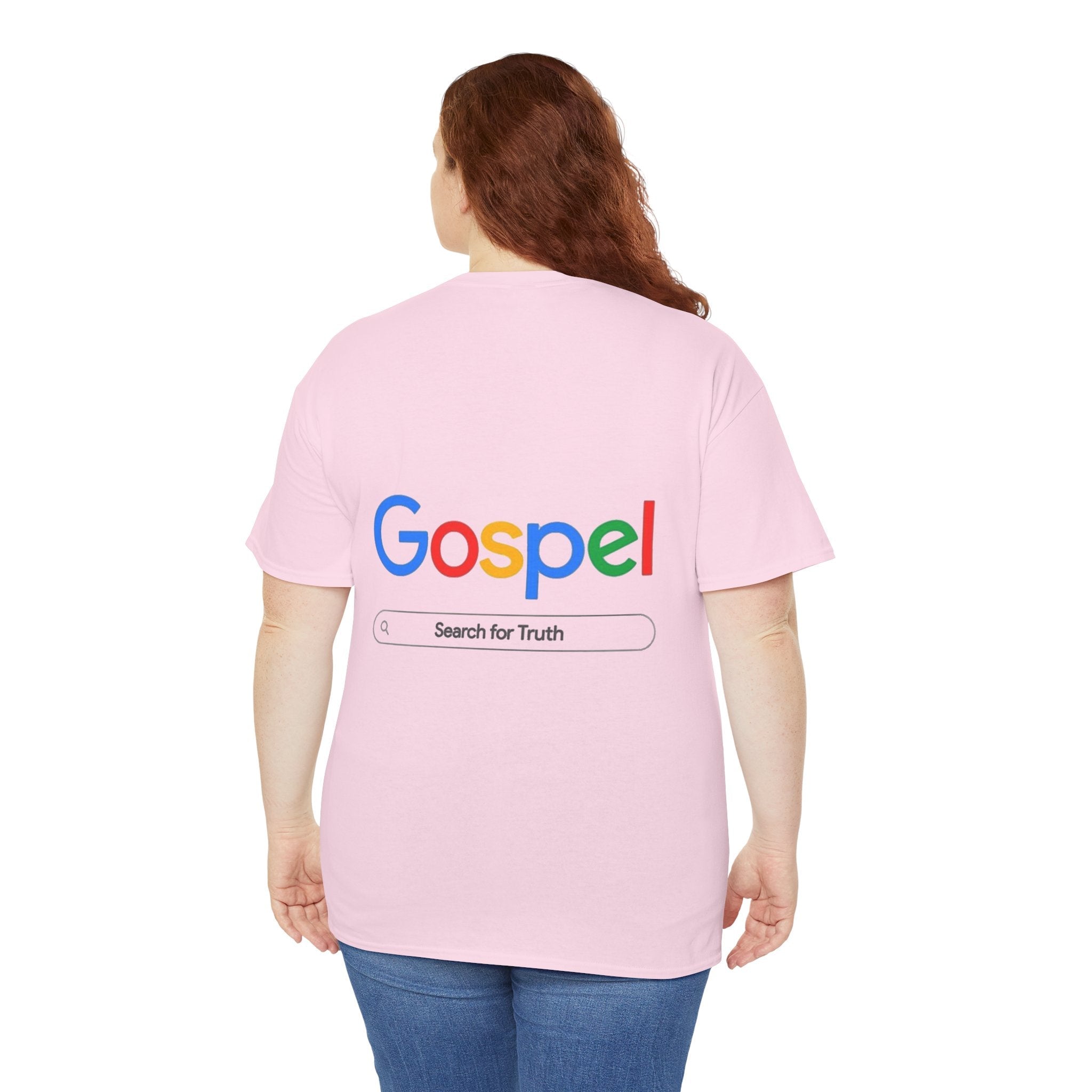 Gospel Graphic Tee — "Gospel" Colorful Logo Christian T-Shirt Printify