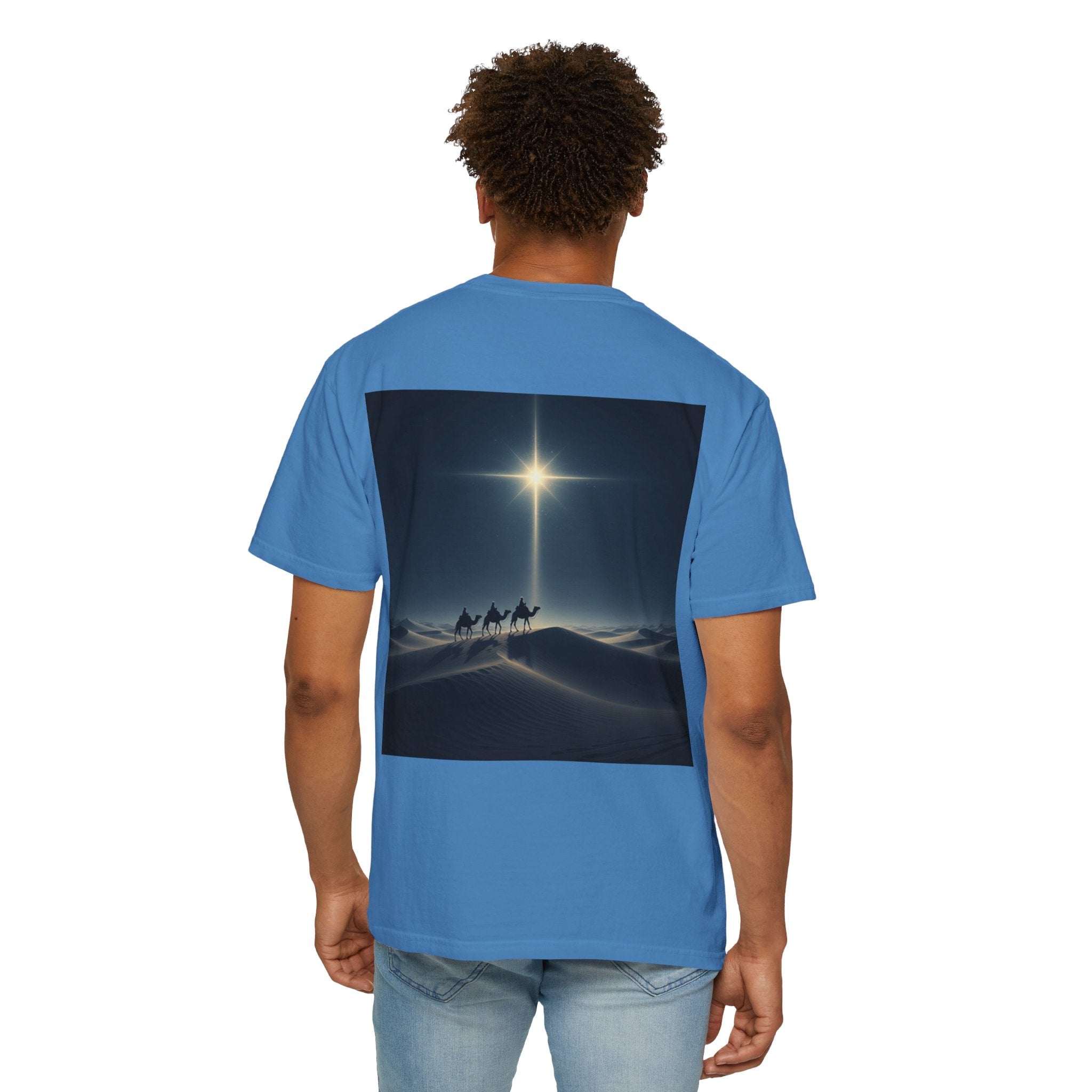 3 Wise Men T-shirt – Magi Camels Nativity Journey Christian Christmas T-shirt for Epiphany Faith & Holy Night Printify