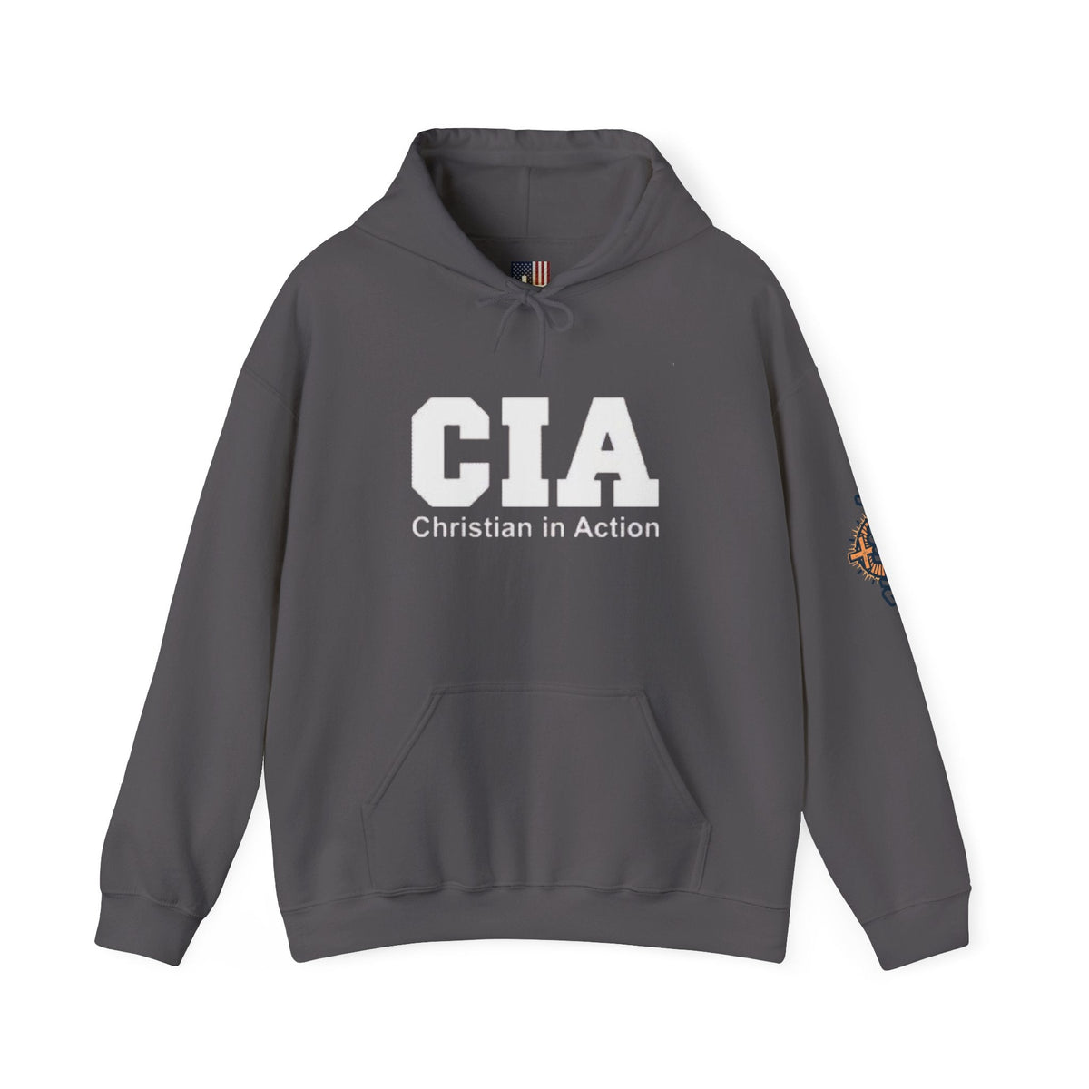 CIA Christian in Action Hoodie - Funny Faith Parody Hoodie - Mission Ready Apparel Printify