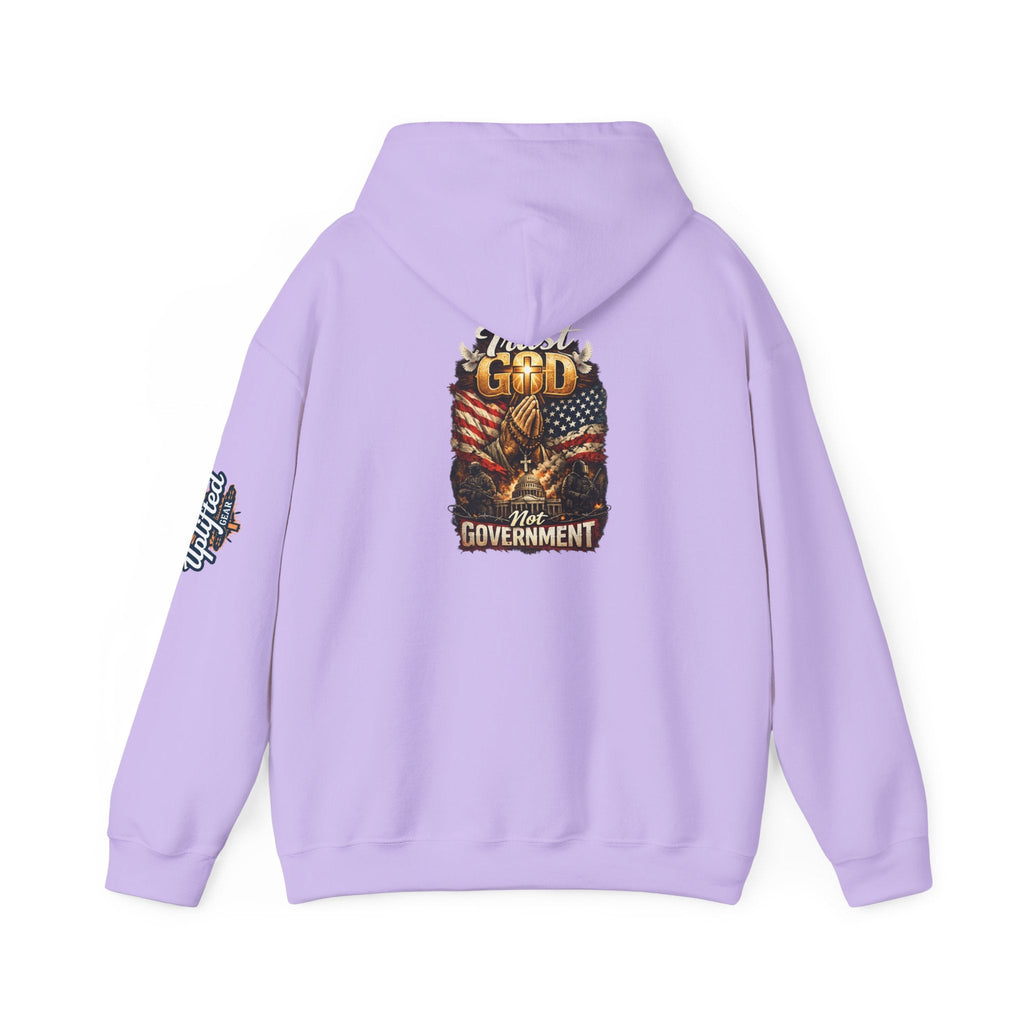 Trust God Not Government Hoodie — Vintage Patriotic Christian Hoodie Printify