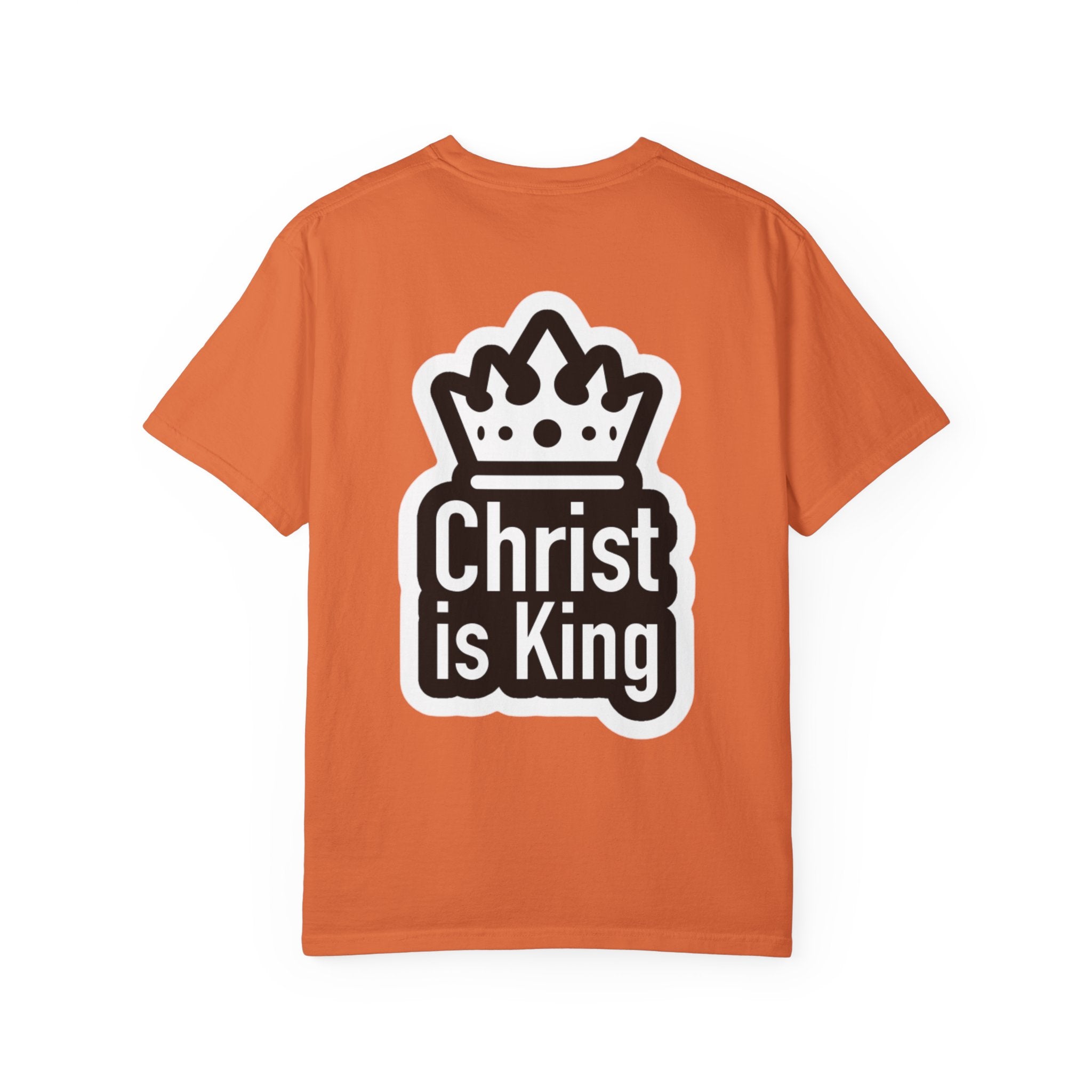 Christ is King T-Shirt – Bold Crown & Cross Christian Tee for Unashamed Faith Printify