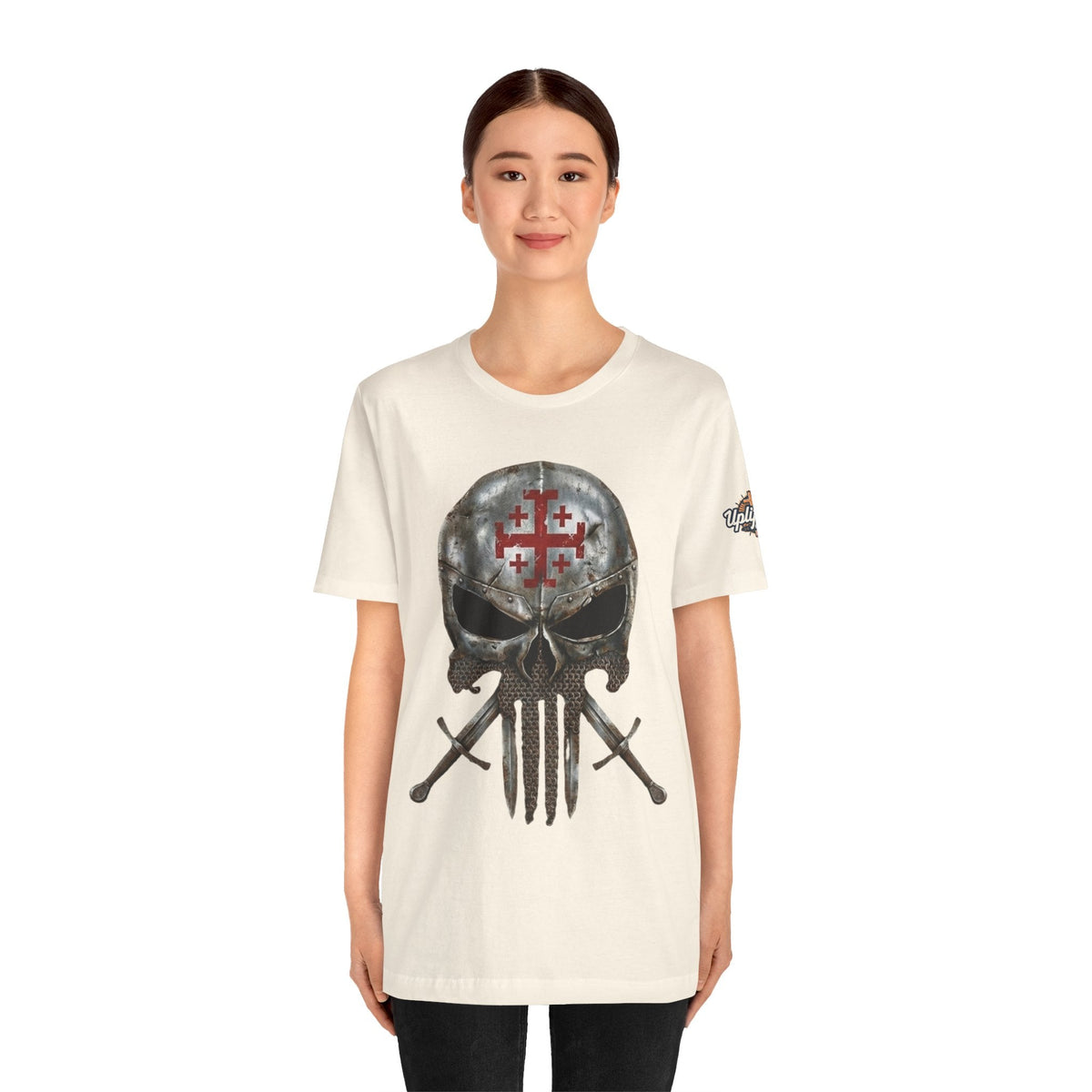 Crusader Knight Christian Skull T-shirt - Warrior Armor of God T-shirt Printify