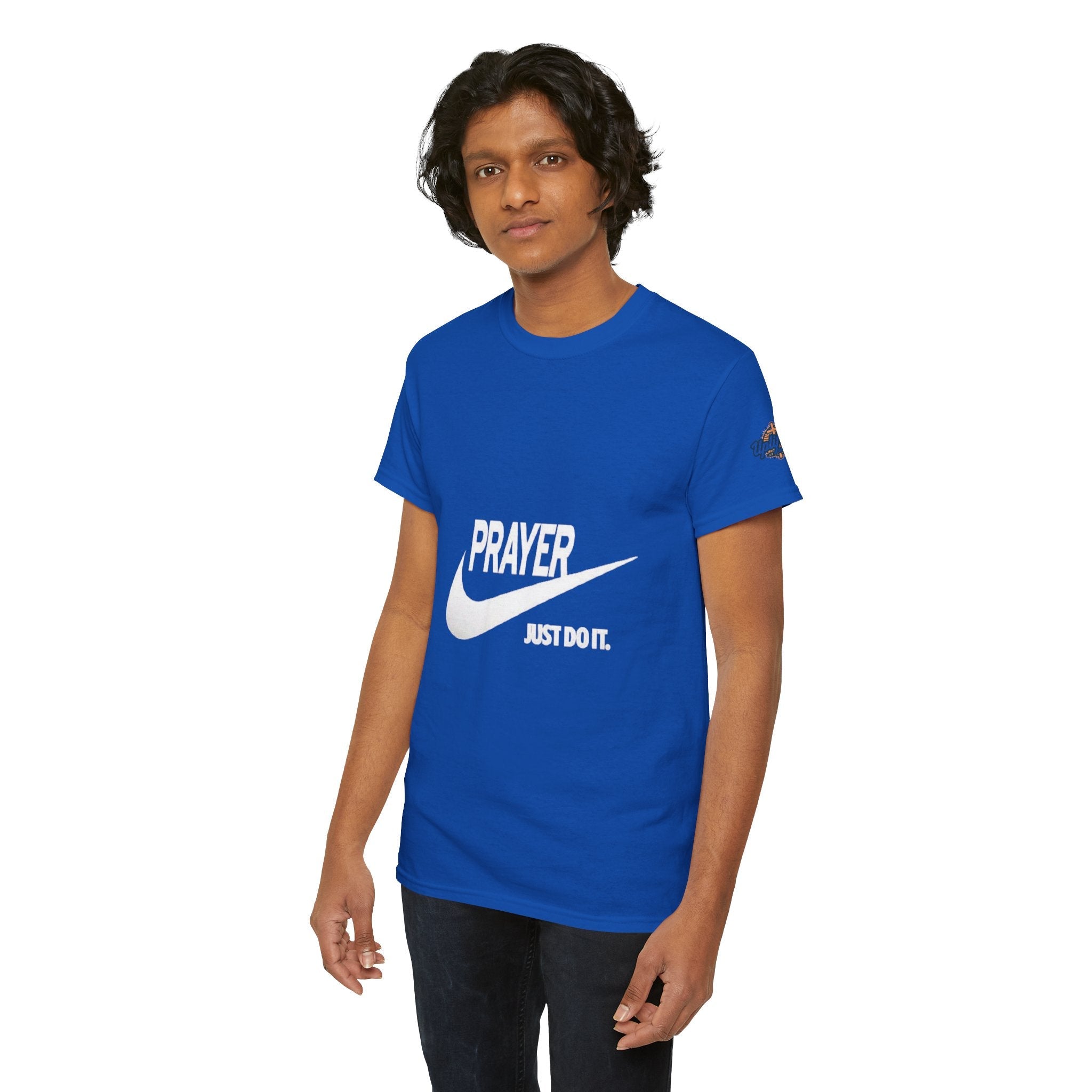 Prayer Just Do It T-shirt - Funny Christian Nike Parody T-shirt - Faith Gear Printify