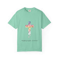 Walk by Faith T-Shirt – Cross & Footprints Christian Tee for Bold Believers Printify
