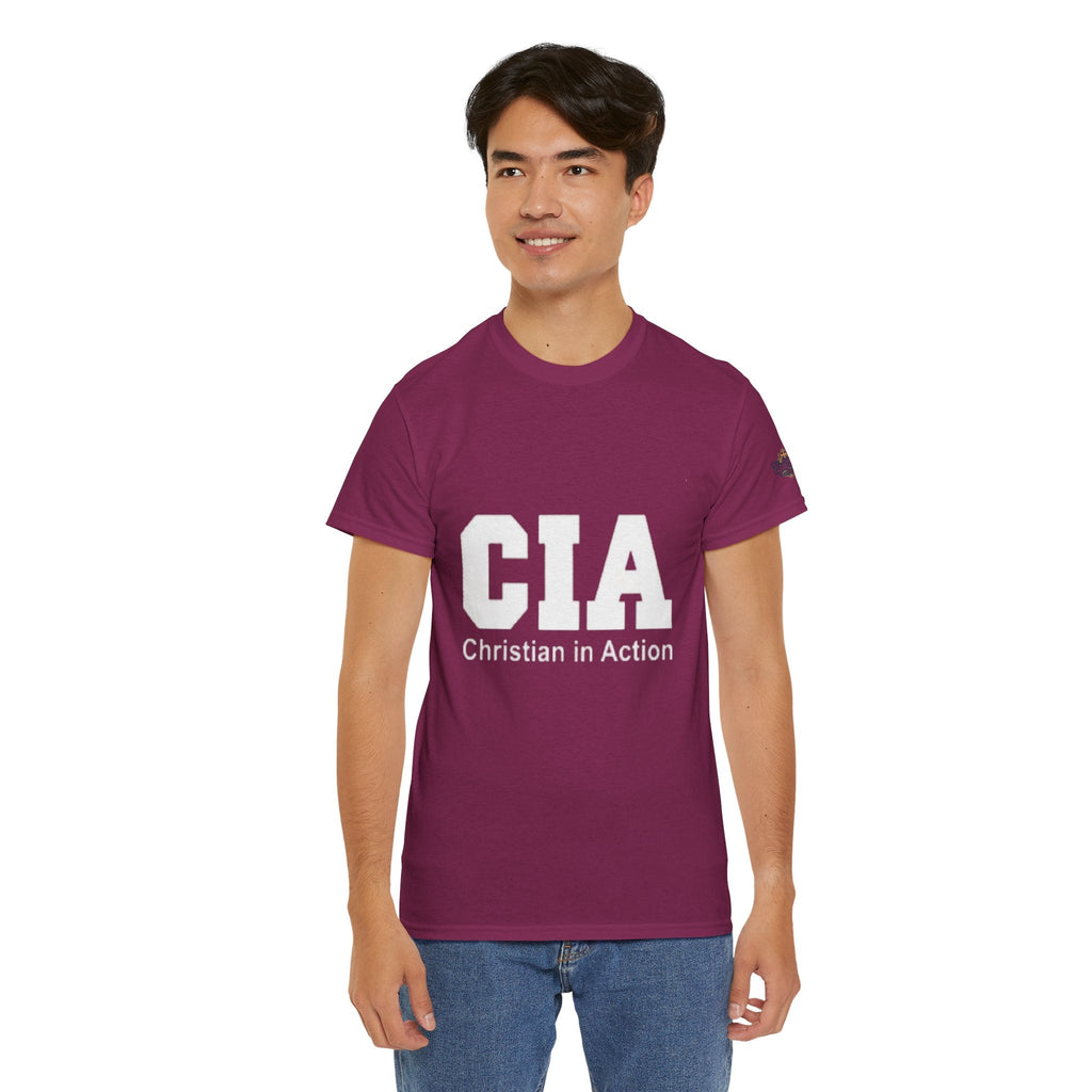 CIA Christian in Action T-shirt - Funny Faith Parody T-shirt - Mission Ready Apparel Printify