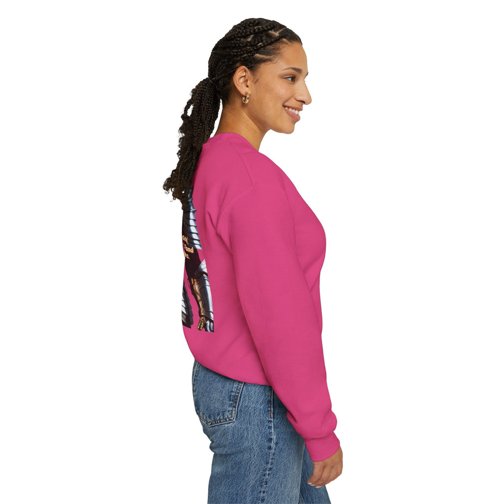Religious Graphic Armor Of God Design - Unisex Heavy Blend™ Crewneck Sweatshirt Printify