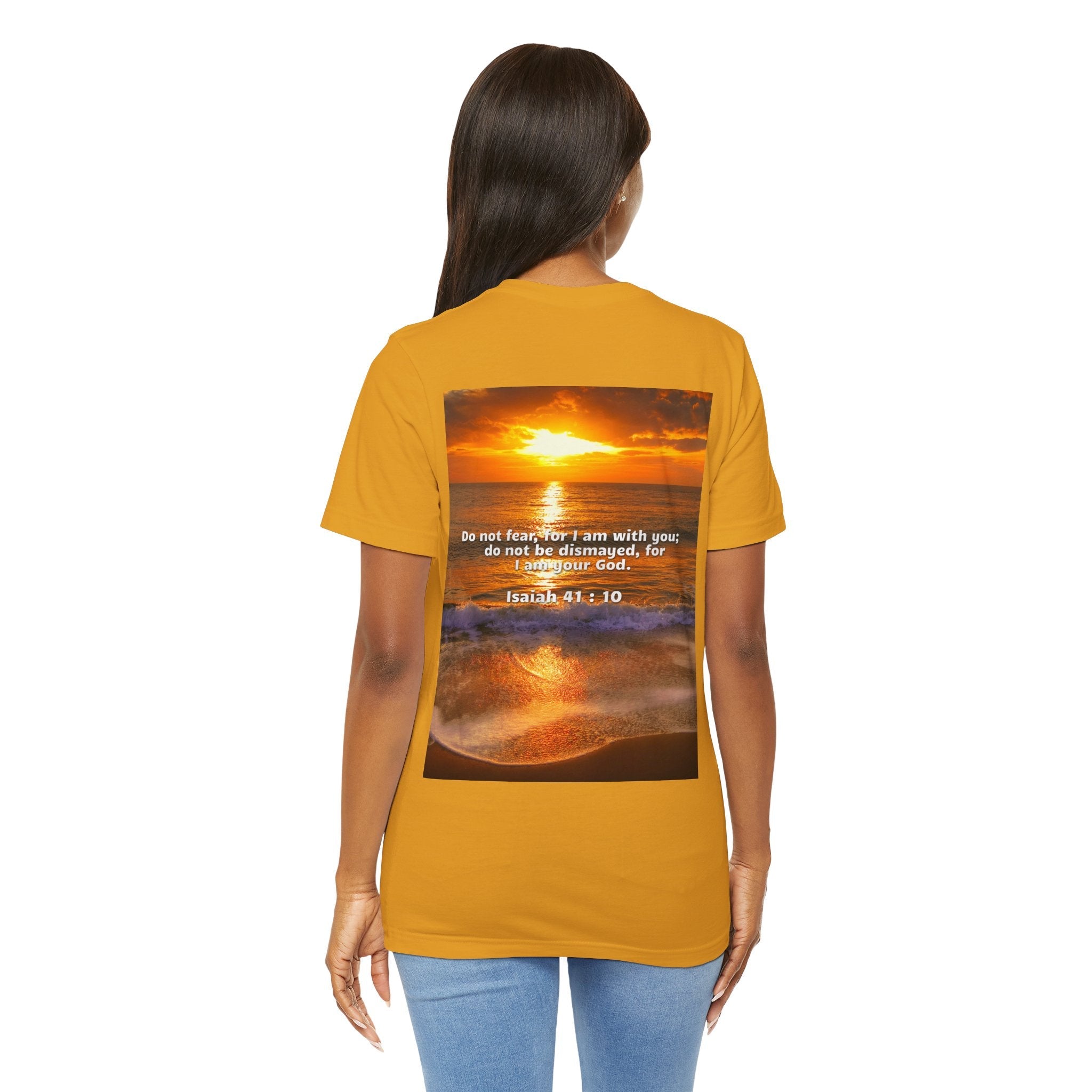 Bible Verse Unisex - Isaiah 41 : 10 Jersey Short Sleeve Tee Printify