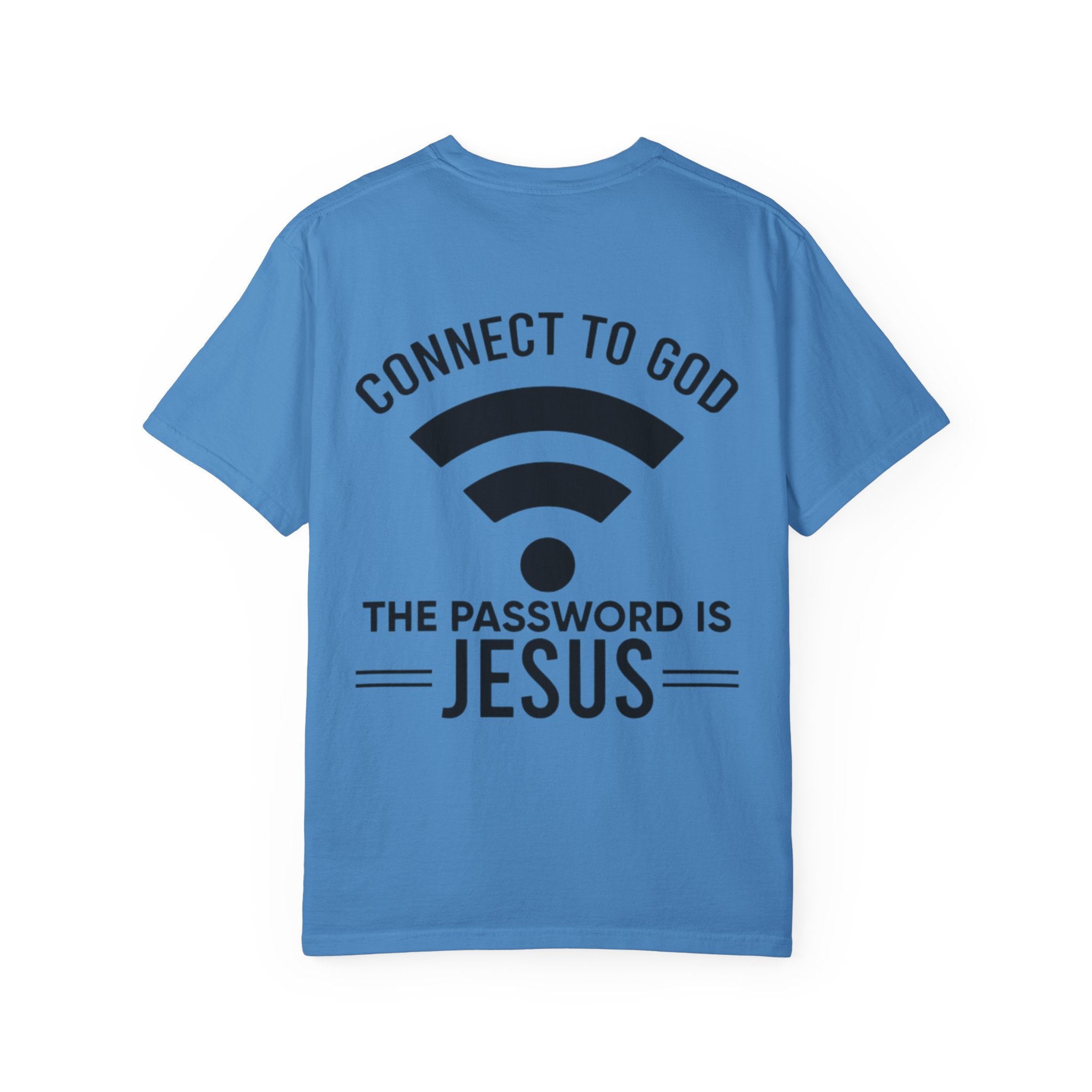 Connect to God T-shirt - WIFI Password is Jesus - Funny Christian Faith T-shirt Printify