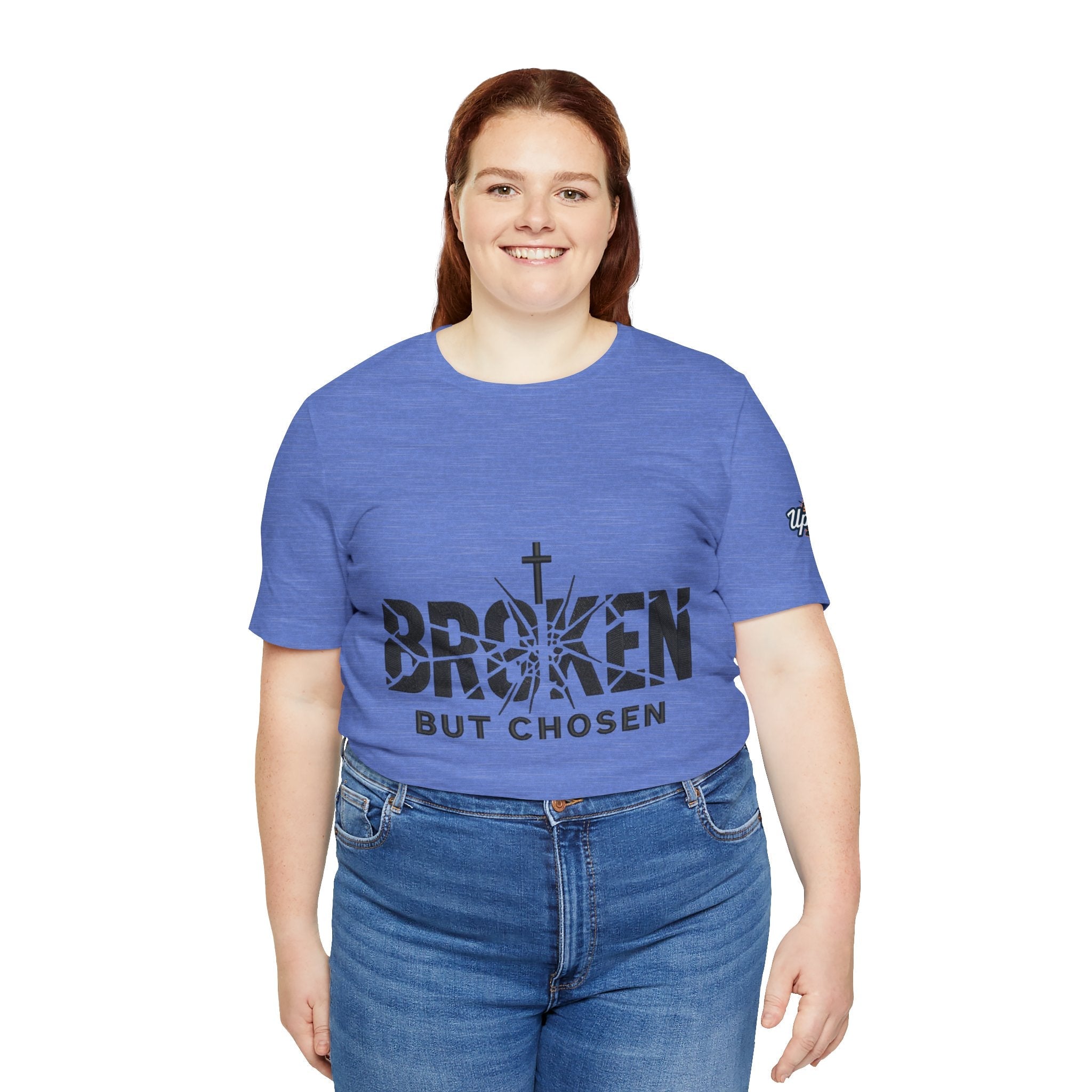 Broken But Chosen T-Shirt — Inspirational Faith Graphic Tee Printify