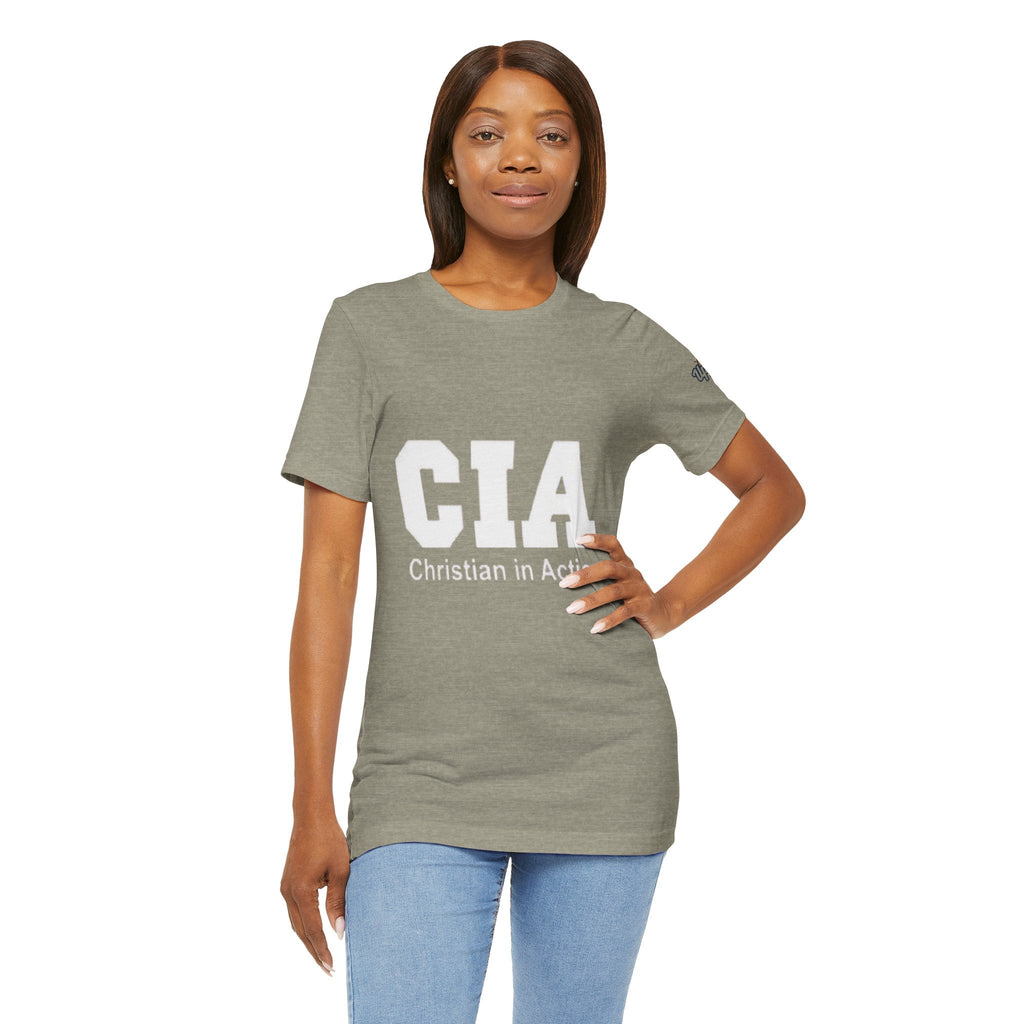 CIA Christian in Action T-shirt - Funny Faith Parody T-shirt - Mission Ready Apparel Printify
