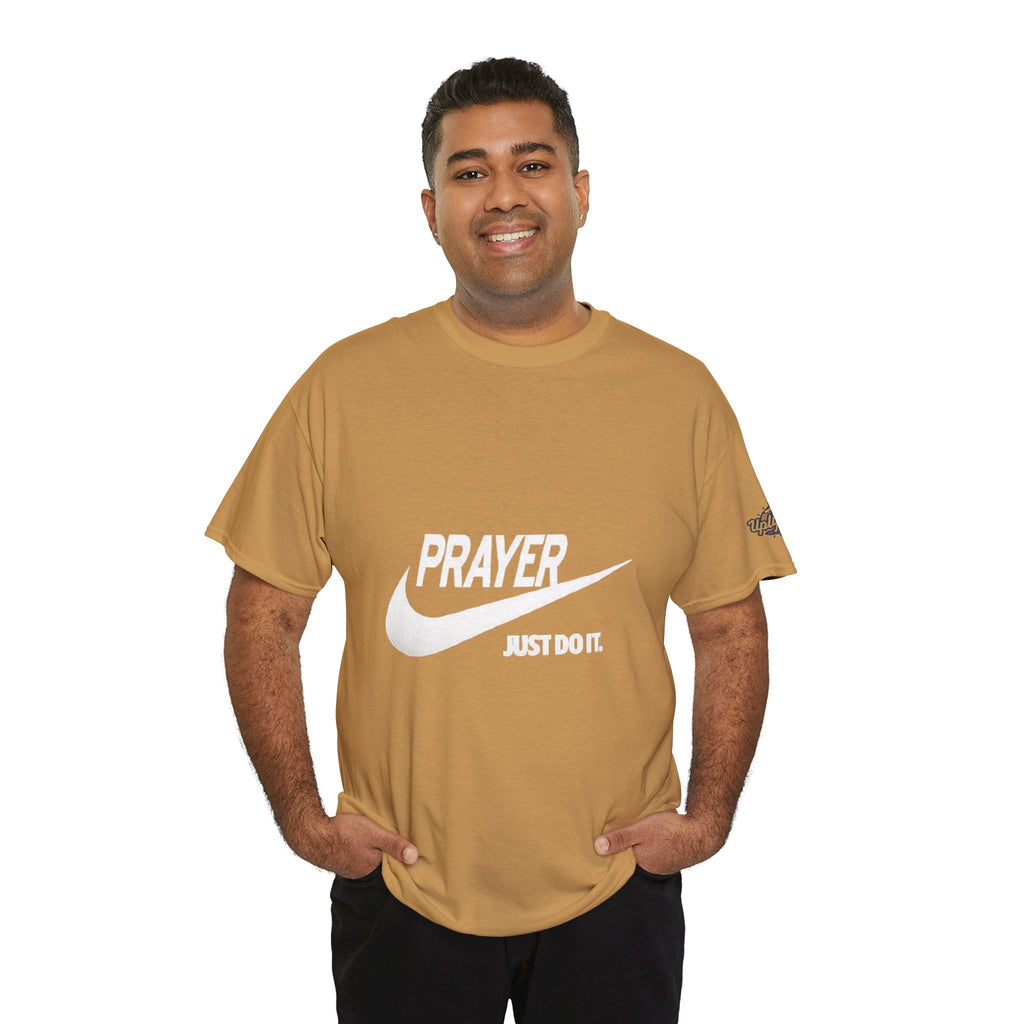 Prayer Just Do It T-shirt - Funny Christian Nike Parody T-shirt - Faith Gear Printify