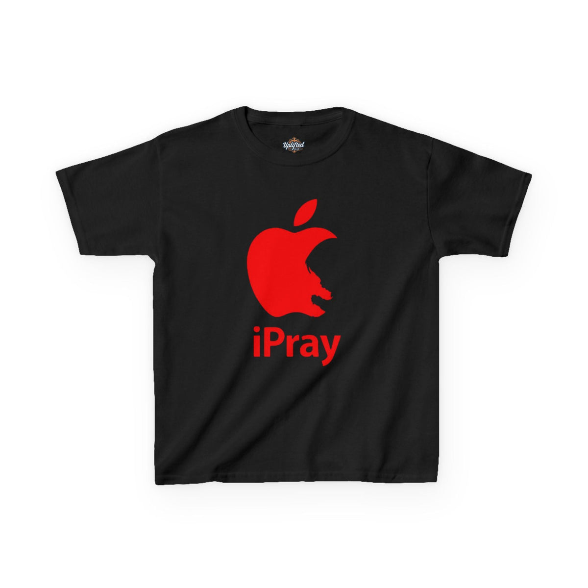 Kids Graphic Tee — Red iPray Logo Prayer Shirt for Children Printify