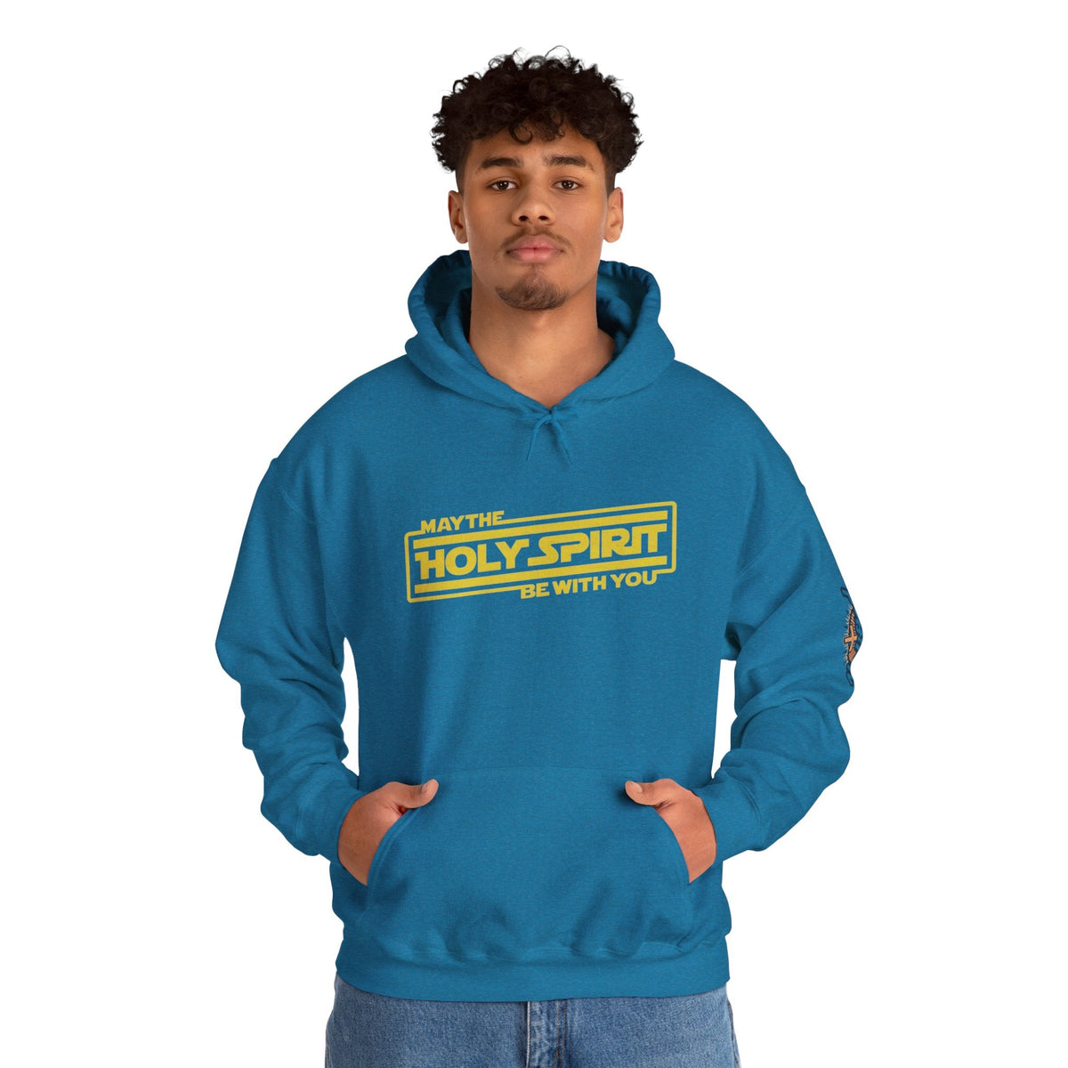 May the Holy Spirit Be With You Hoodie - Christian Star Wars Parody Hoodie Printify