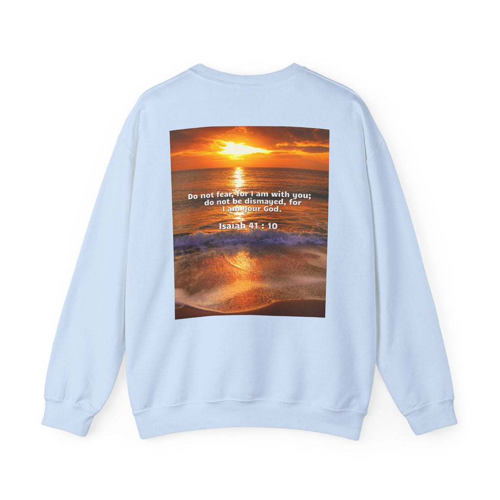 Bible Verse Unisex Heavy Blend™ Crewneck Sweatshirt - Isaiah 41 : 10 Printify