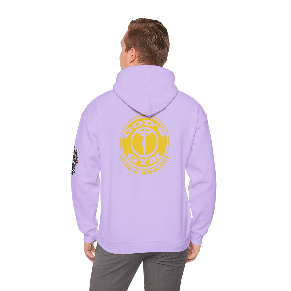 God's Gym Hoodie — "Let Him Lift Your Weights" Christian Fitness Hoodie Printify