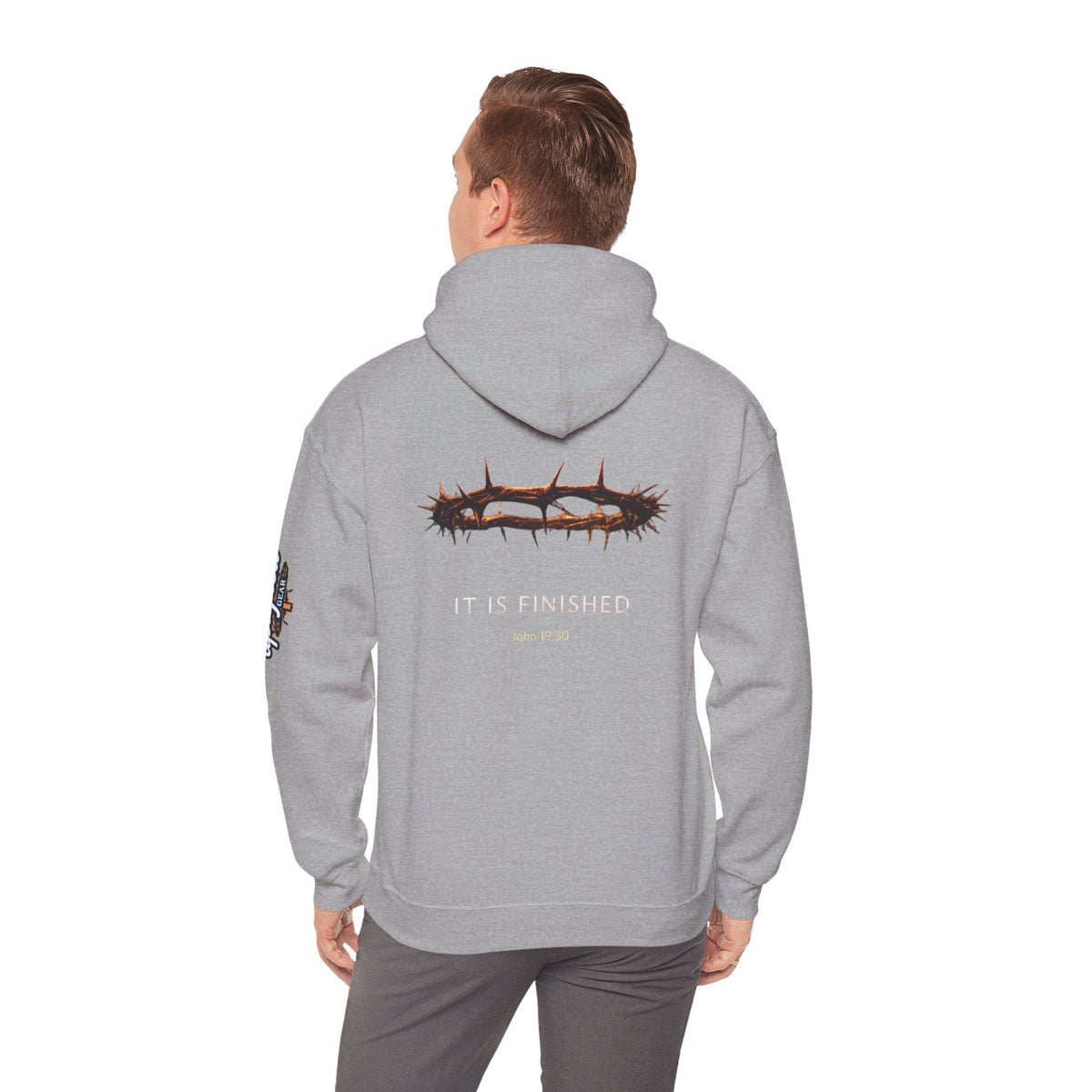 It Is Finished Crown of Thorns Hoodie — Christian John 19:30 Faith Hoodie Printify