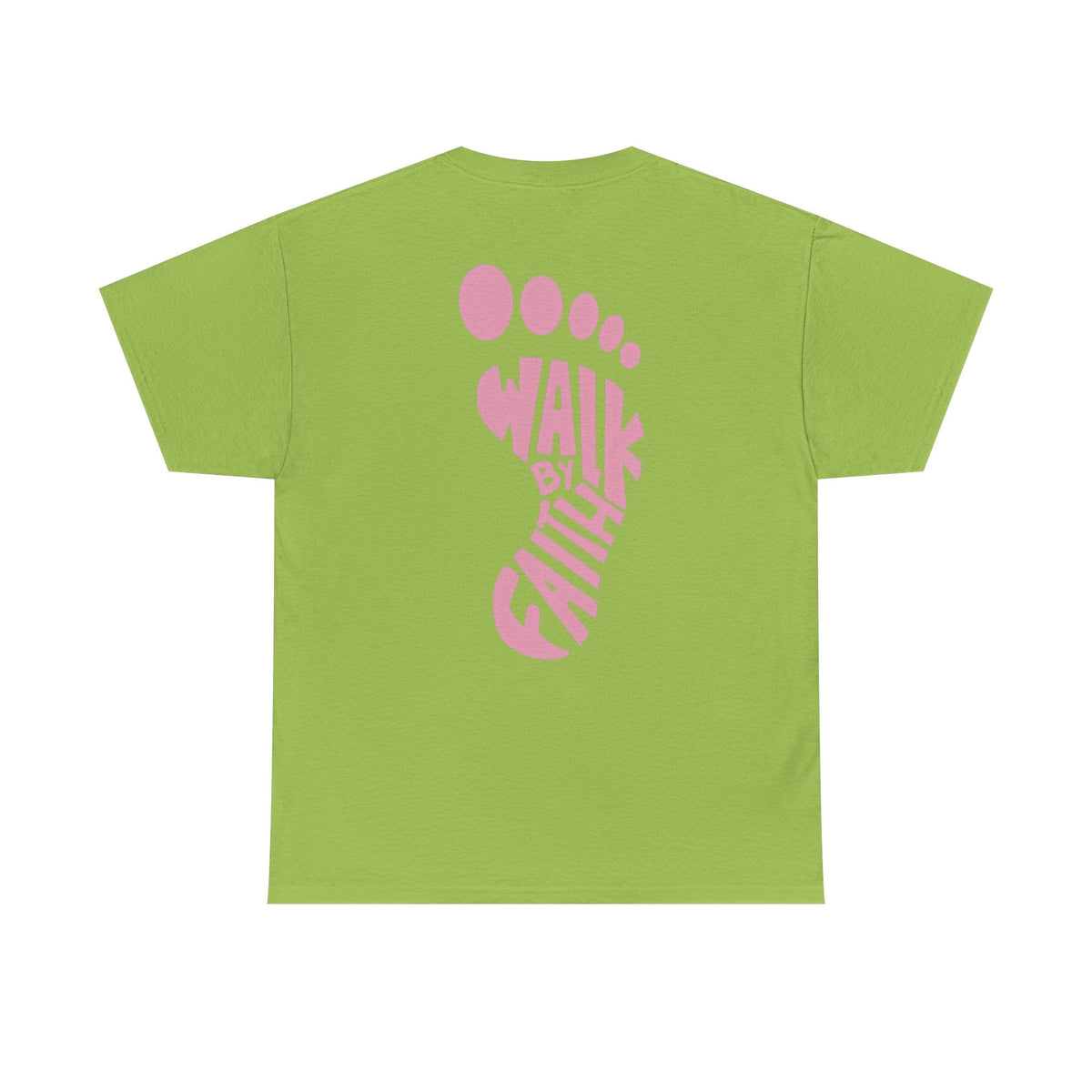 Walk By Faith Footprint T-Shirt Printify