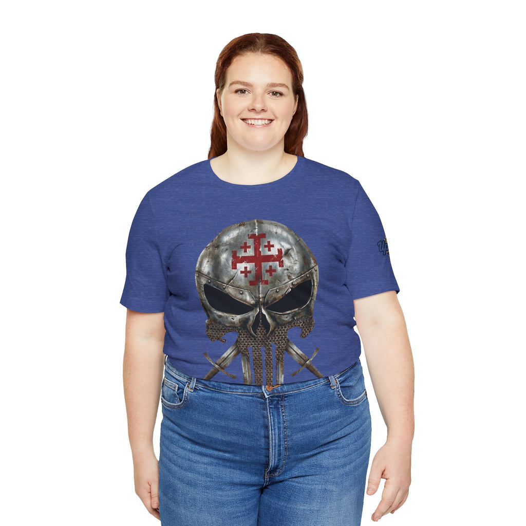 Crusader Knight Christian Skull T-shirt - Warrior Armor of God T-shirt Printify