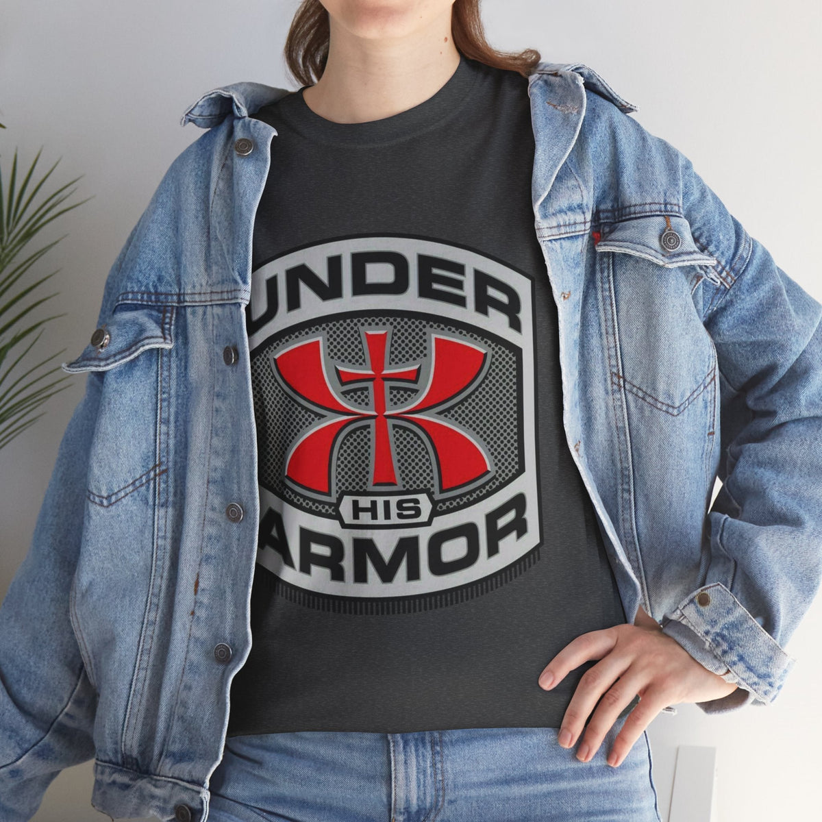 Under HIS Armor Christian T-Shirt — Faith-Inspired Under Armour Style Printify