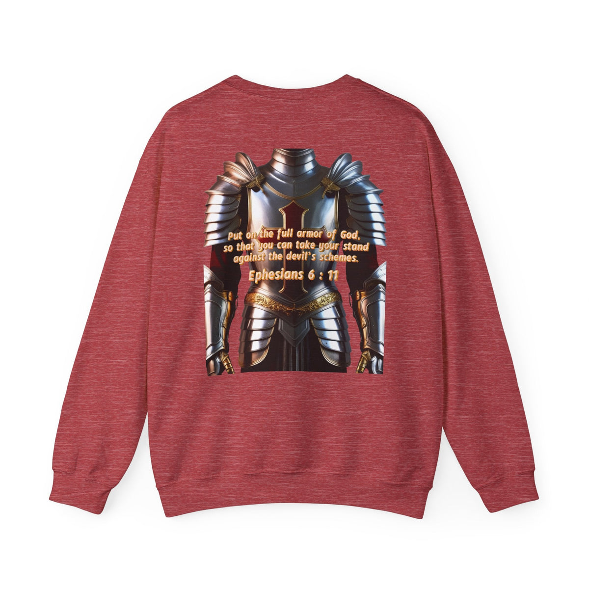 Religious Graphic Armor Of God Design - Unisex Heavy Blend™ Crewneck Sweatshirt Printify