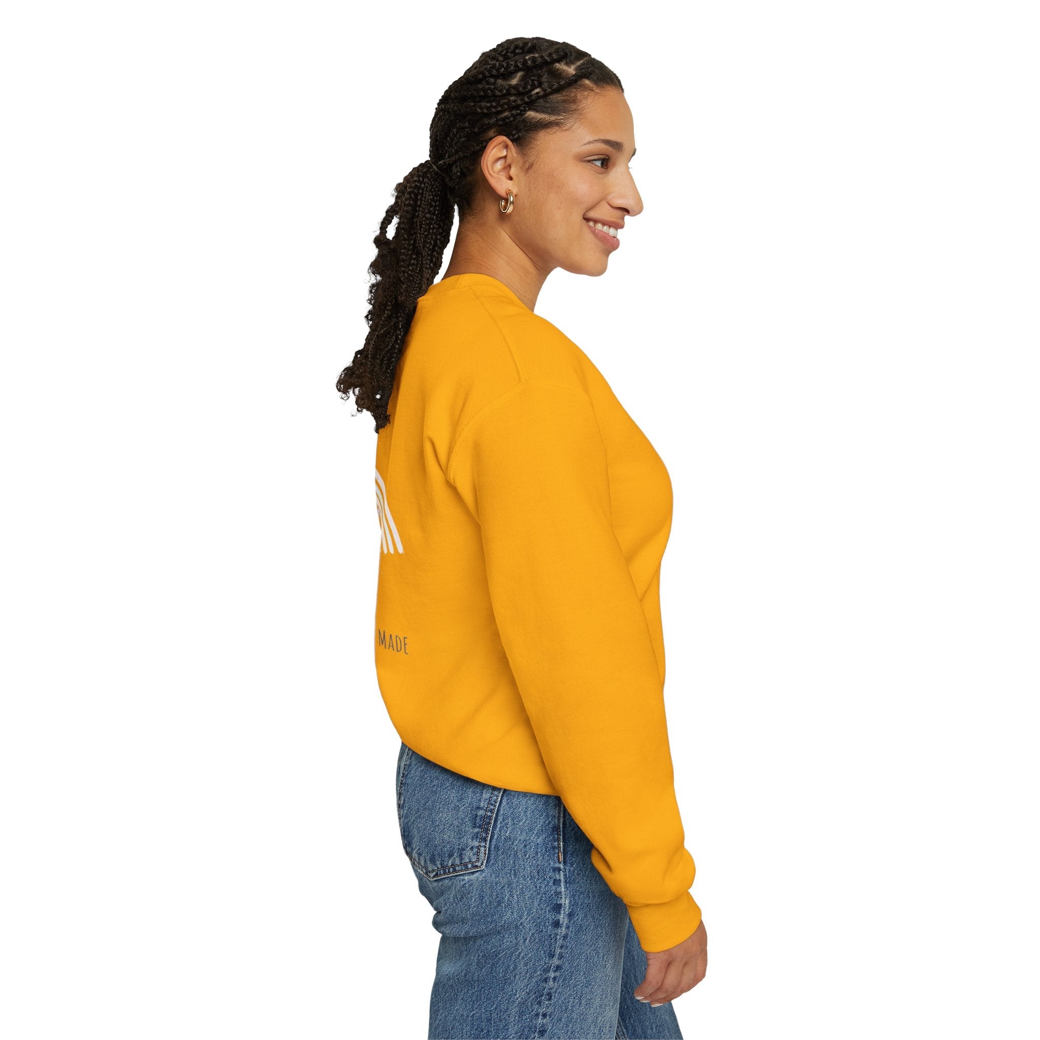 Unique Unicorn Sweatshirt – Rainbow Cross Psalm 139:14 Christian Sweatshirt for Wonderfully Made Printify