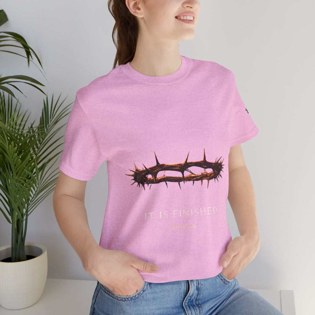 It Is Finished Crown of Thorns Tee — Christian John 19:30 Faith Shirt Printify