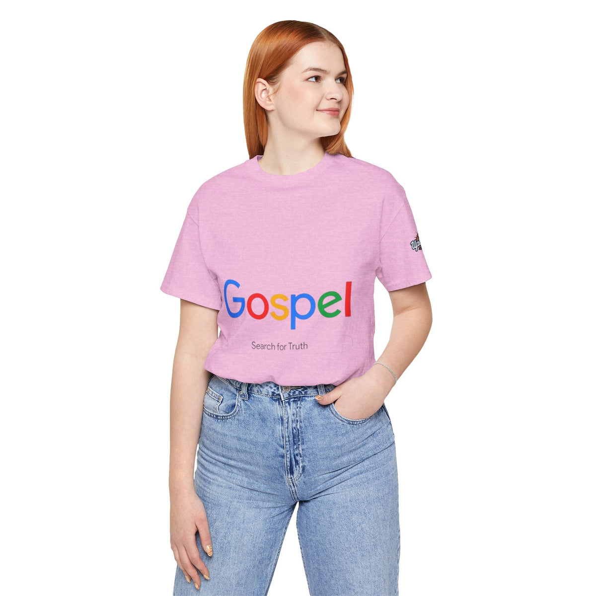 Gospel Graphic Tee — "Gospel" Colorful Logo Christian T-Shirt Printify