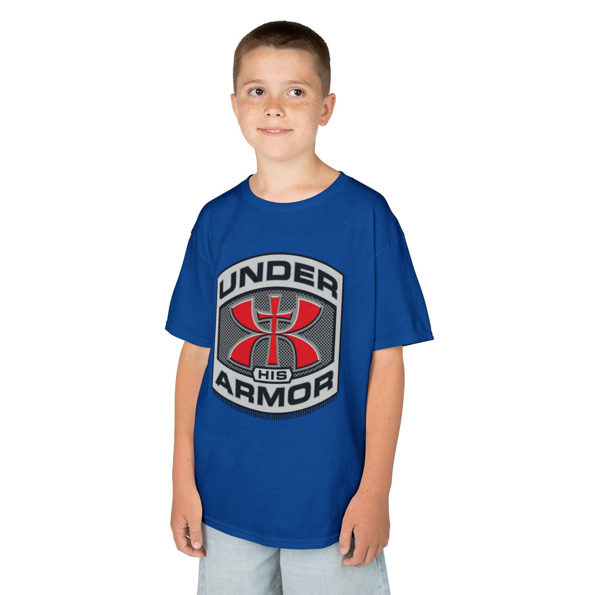 Under HIS Armor Christian T-Shirt — Faith-Inspired Under Armour Style Printify
