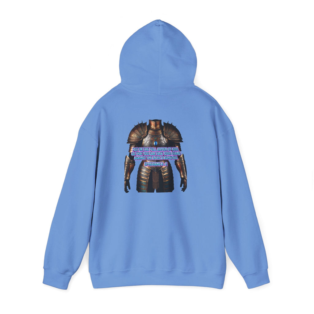 Religious Graphic Armor Of God Design - Unisex Heavy Blend™ Hooded Sweatshirt Printify