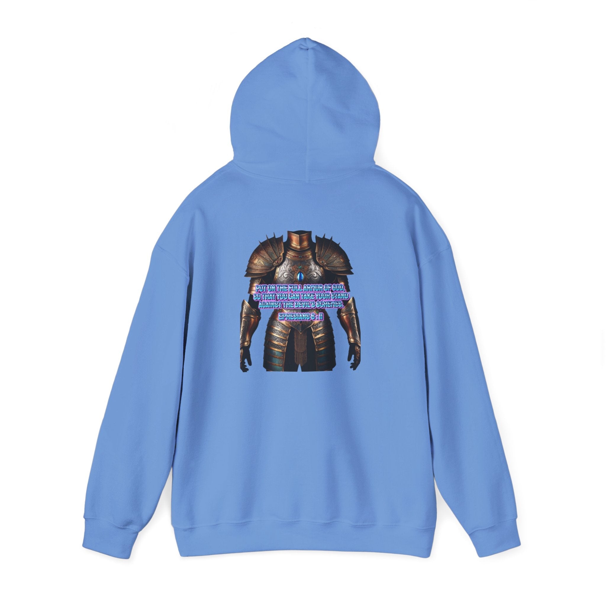 Religious Graphic Armor Of God Design - Unisex Heavy Blend™ Hooded Sweatshirt Printify